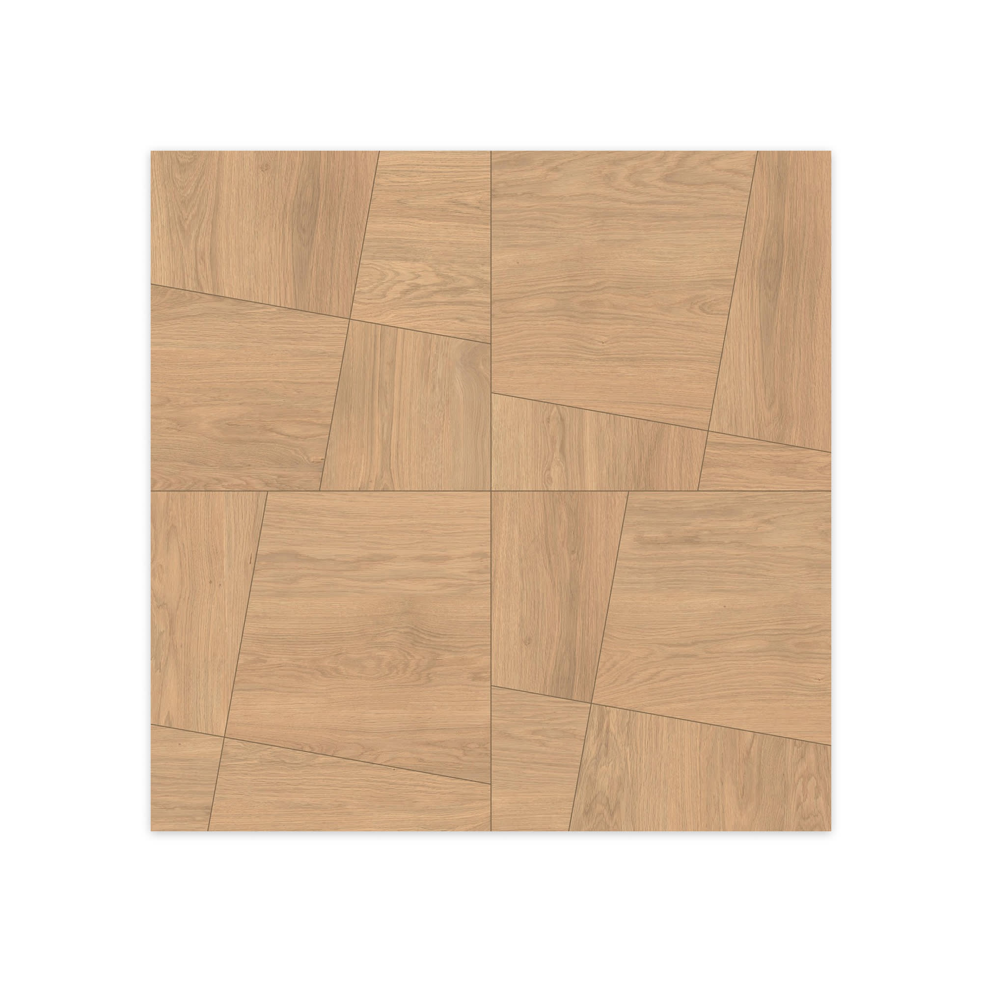 Carrelage effet Parquet Bois Chêne Rovere Modula 120x120x0,9 cm Mat Cedrano - Sol et mur intérieur