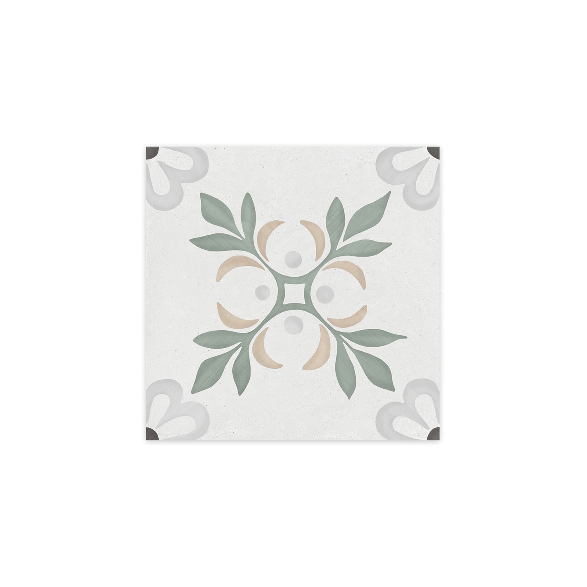 Carrelage effet Carreau ciment Roselis Vert 22,3x22,3x0,9 cm Ventoril - Sol et mur intérieur