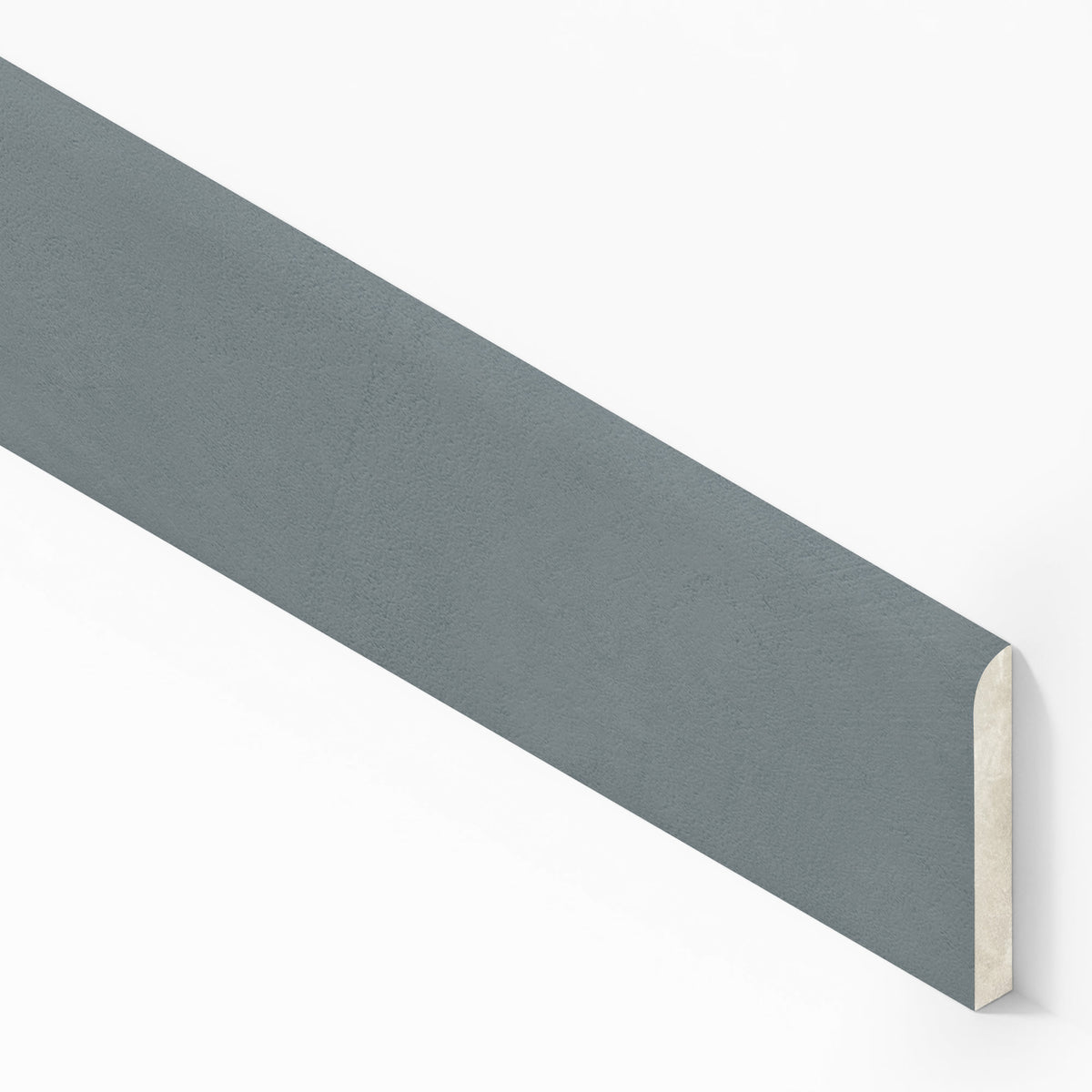 Plinthe carrelage effet Béton Bleu Acier 120x7,2 cm Mat Benzaro