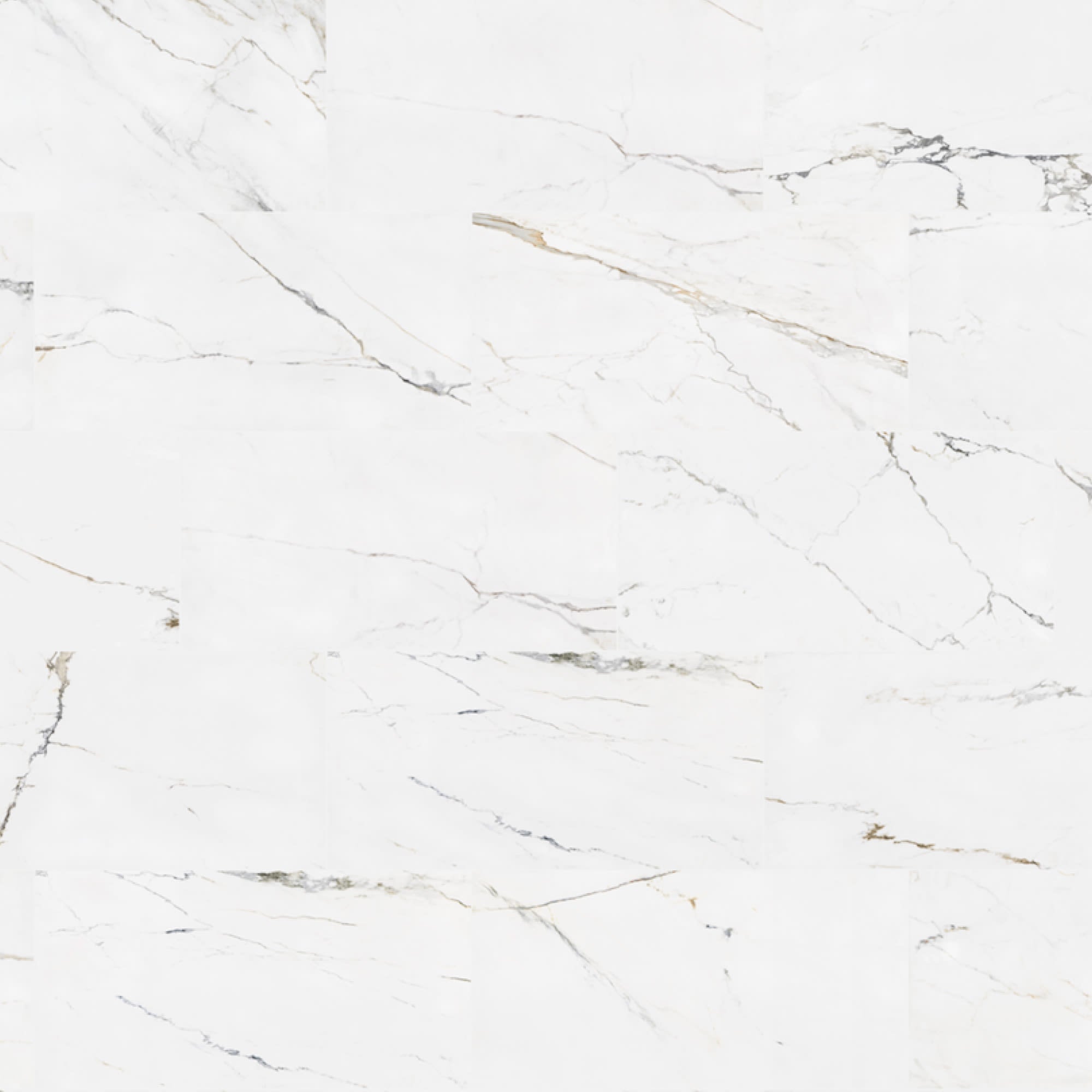 Carrelage effet Marbre Blanc Carrare 97,9x48,8x1 cm Capri - Sol extérieur