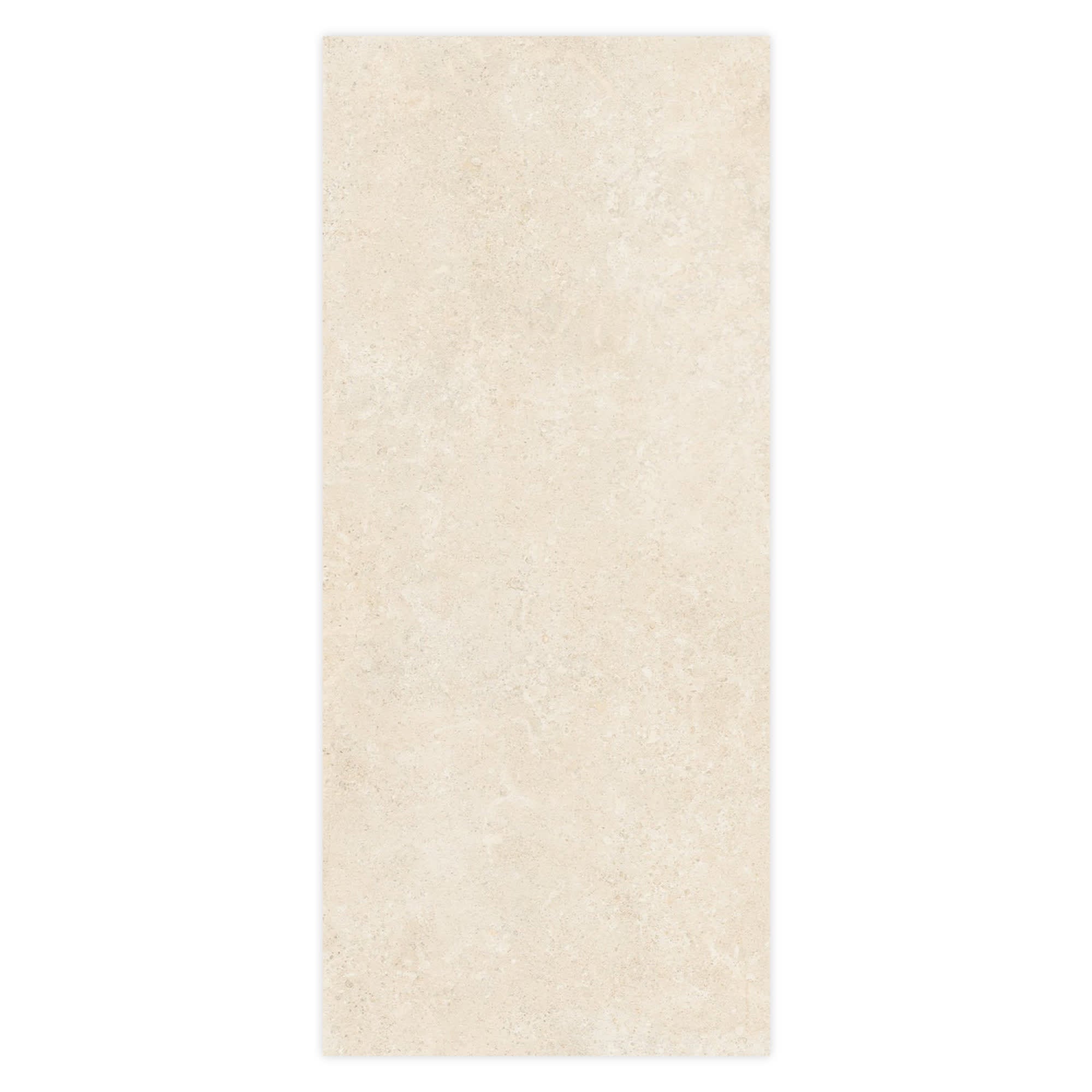 Carrelage effet Pierre Calcaire Beige Clair 278x120x0,6 cm Mat Falnero - Mur intérieur