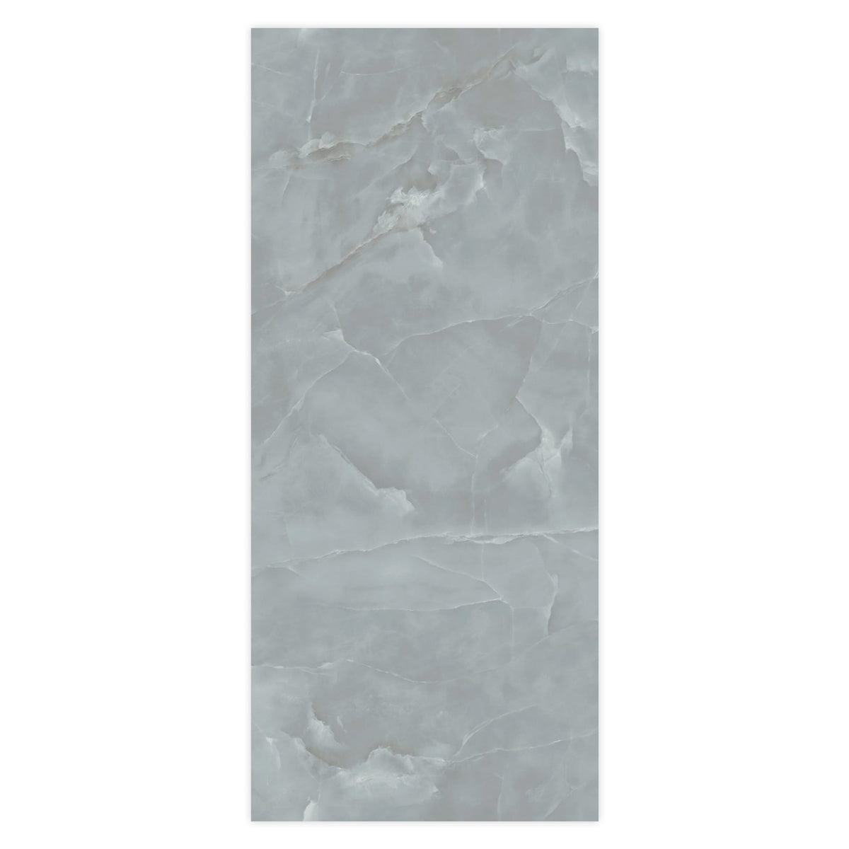 Carrelage effet Onyx Bleu Brume 278x120x0,6 cm Brillant Nerolio - Mur intérieur