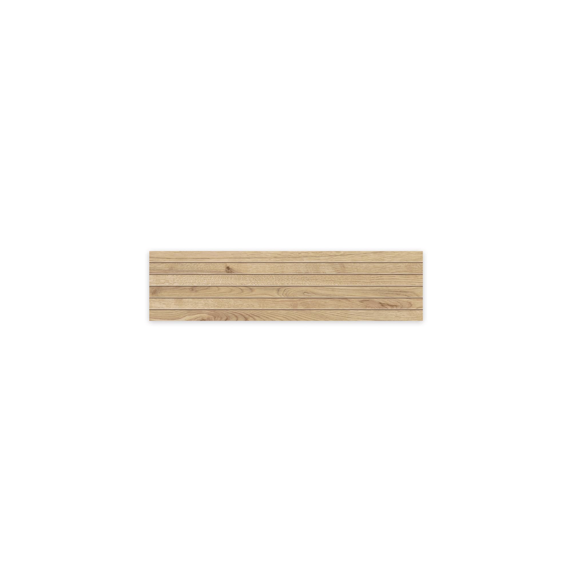 Carrelage effet Parquet Bois Chêne Ivoire Stripe 75x18,5x0,9 cm Mat Bravino - Sol et mur intérieur
