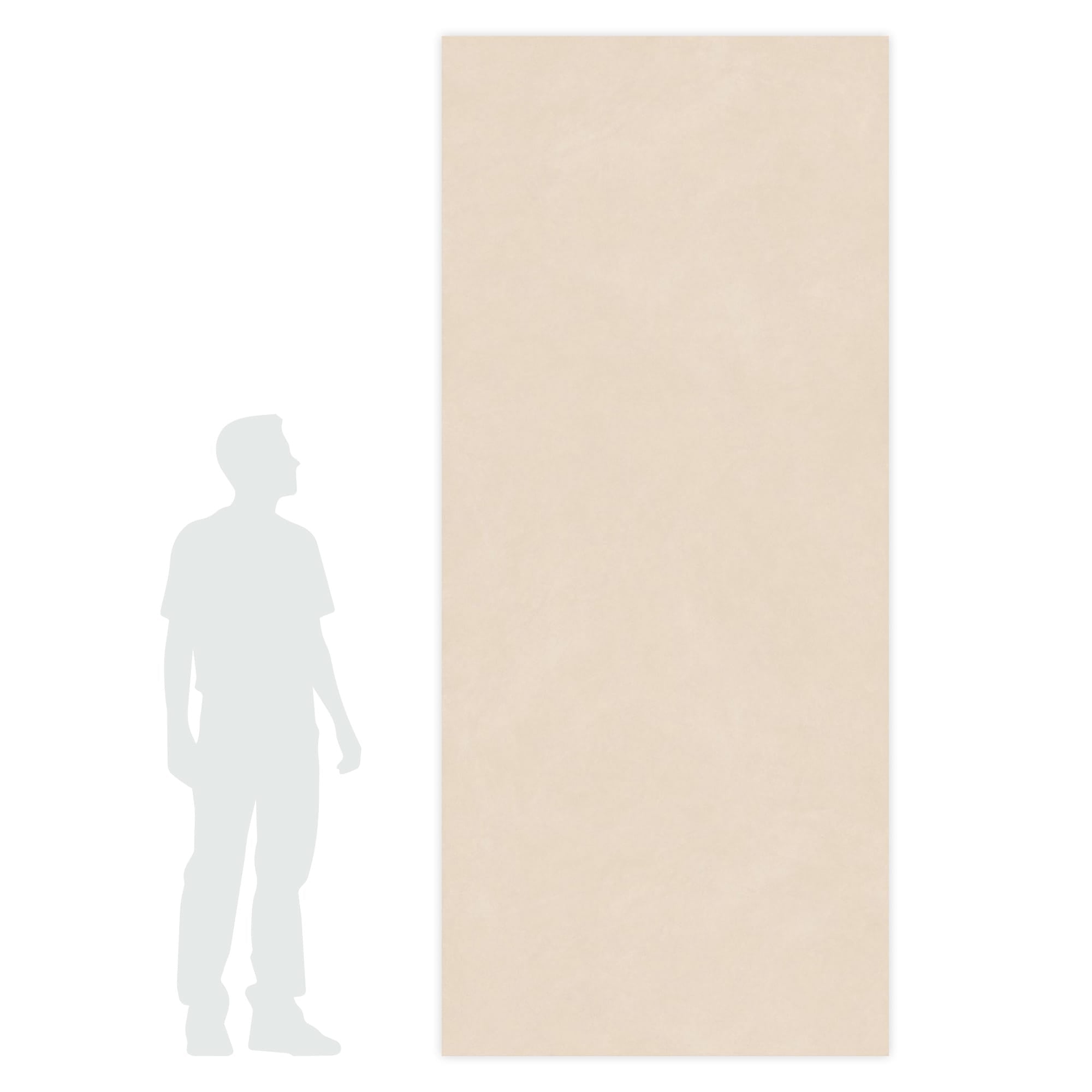 Carrelage effet Béton Blanc Minéral 278x120x0,6 cm Mat Benzaro - Mur intérieur