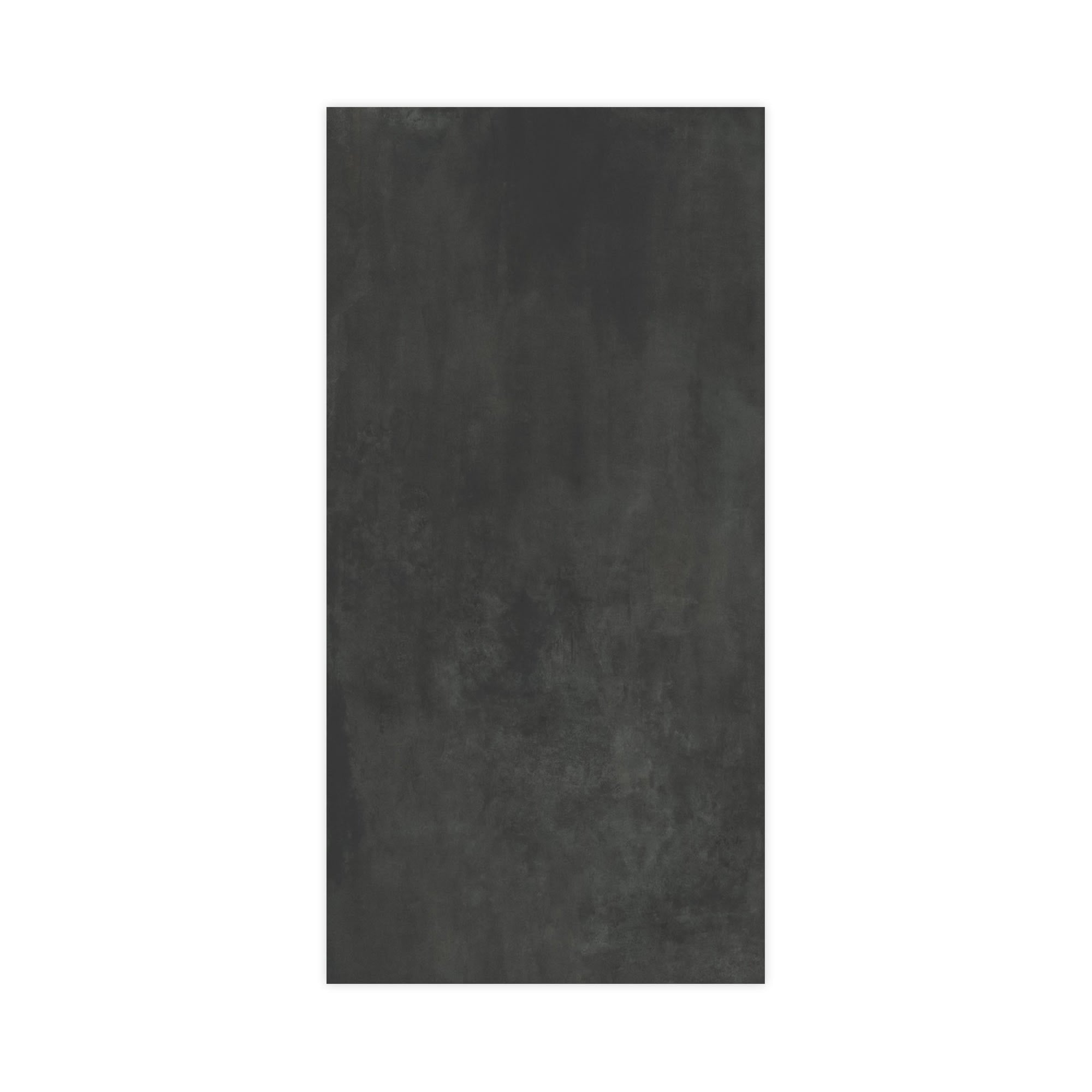 Carrelage effet Béton Gris Nuit 240x120x0,9 cm Mat Gravino - Mur intérieur
