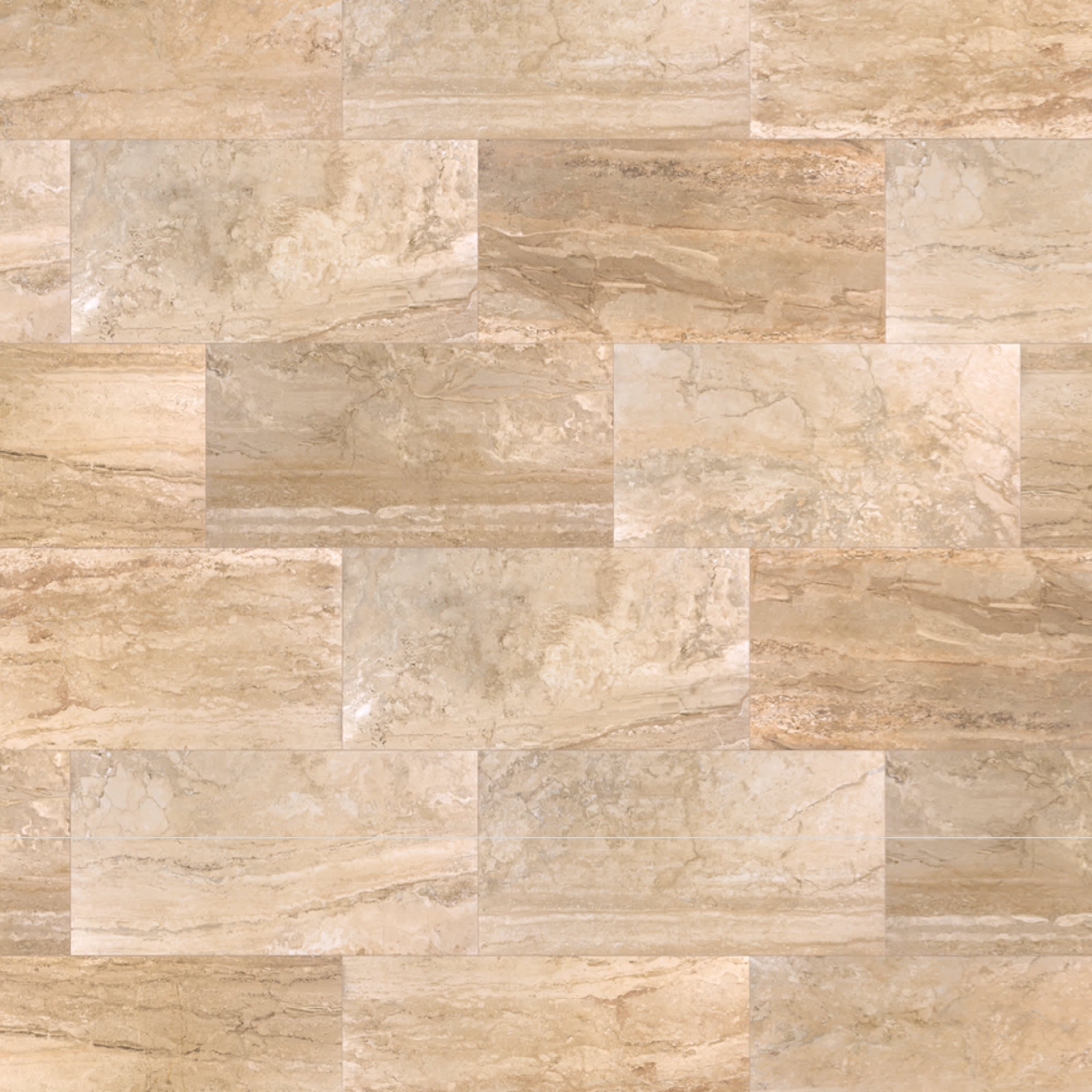 Carrelage Piscine effet Travertin Beige 62,6x31x0,9 cm Capri