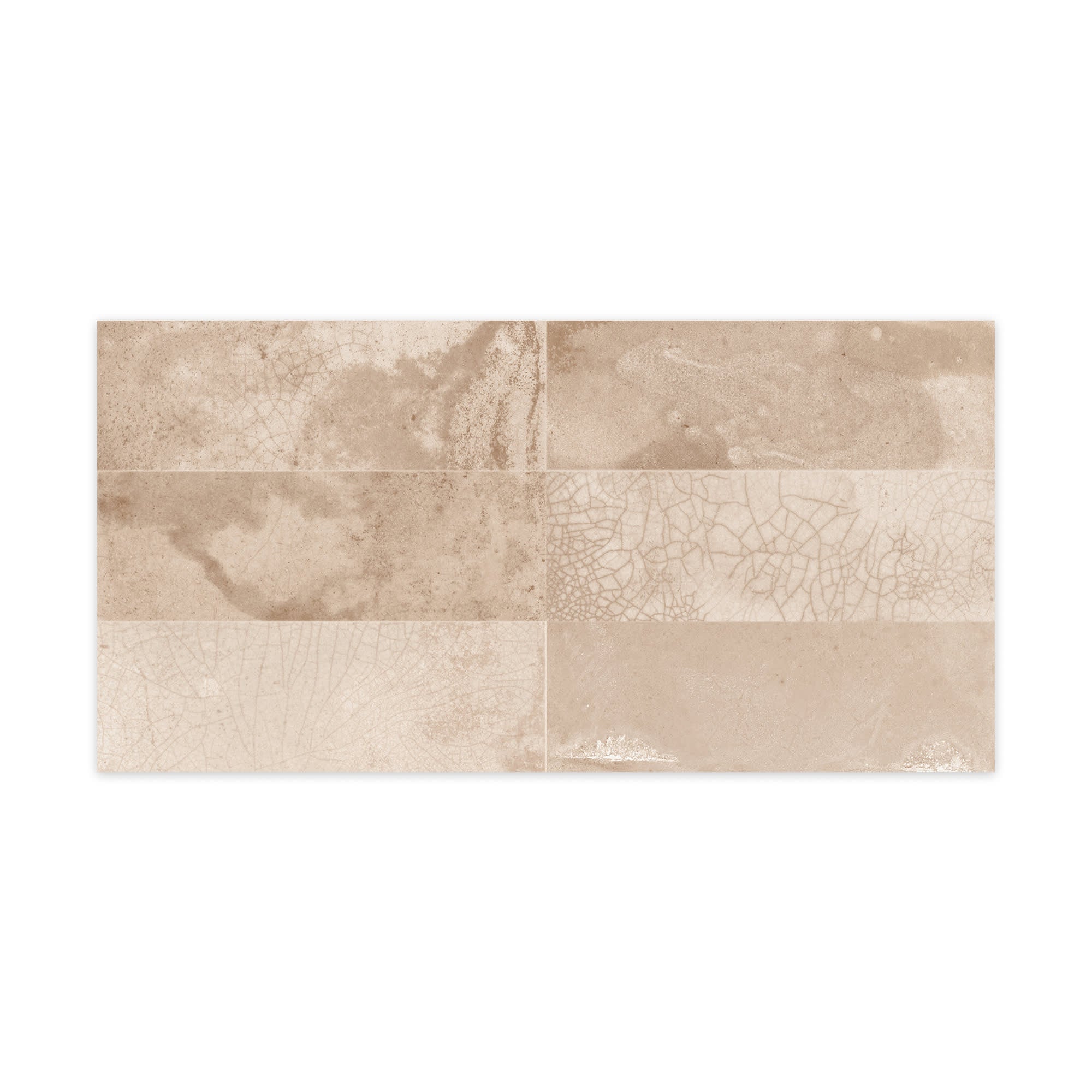 Carrelage Vintage effet Zellige Beige 40x20x1,03 cm Patrina - Mur intérieur