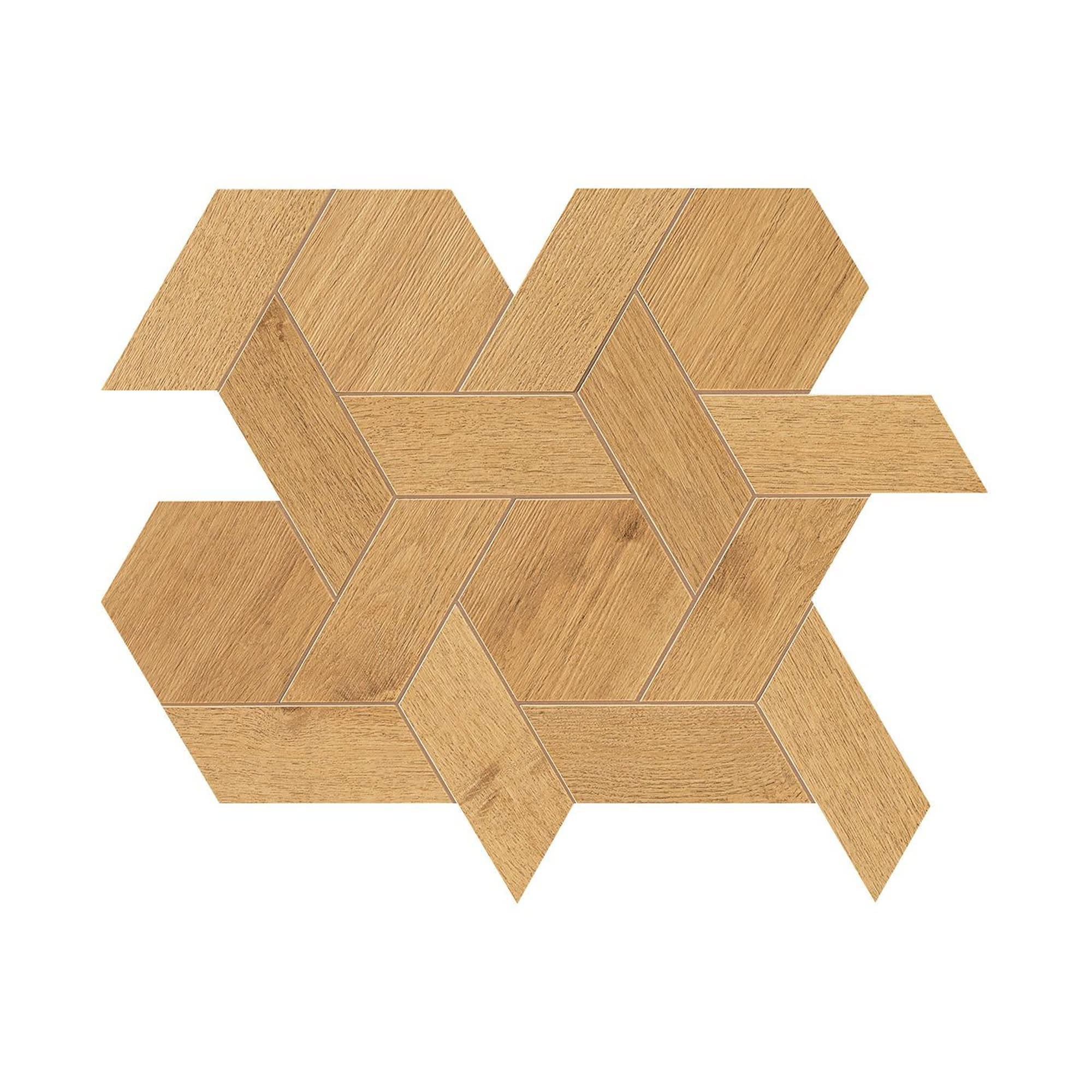 Carrelage effet Parquet Bois Chêne Brut Mix 40x34,6x0,95 cm Mat Lorenta - Sol et mur intérieur