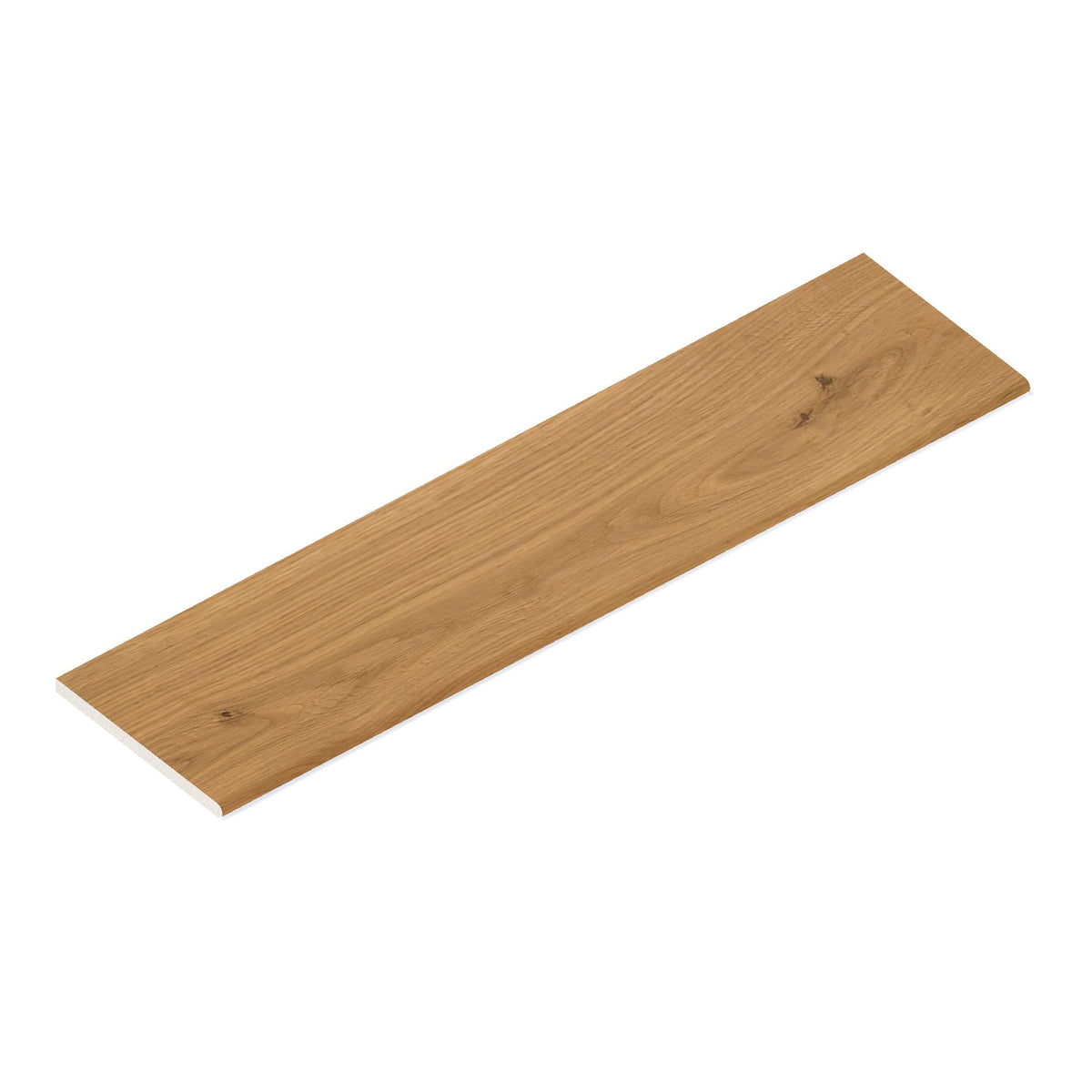Margelle de piscine effet Bois Chêne Cannella 120x30x2 cm Bord 1/2 Rond Cedrano