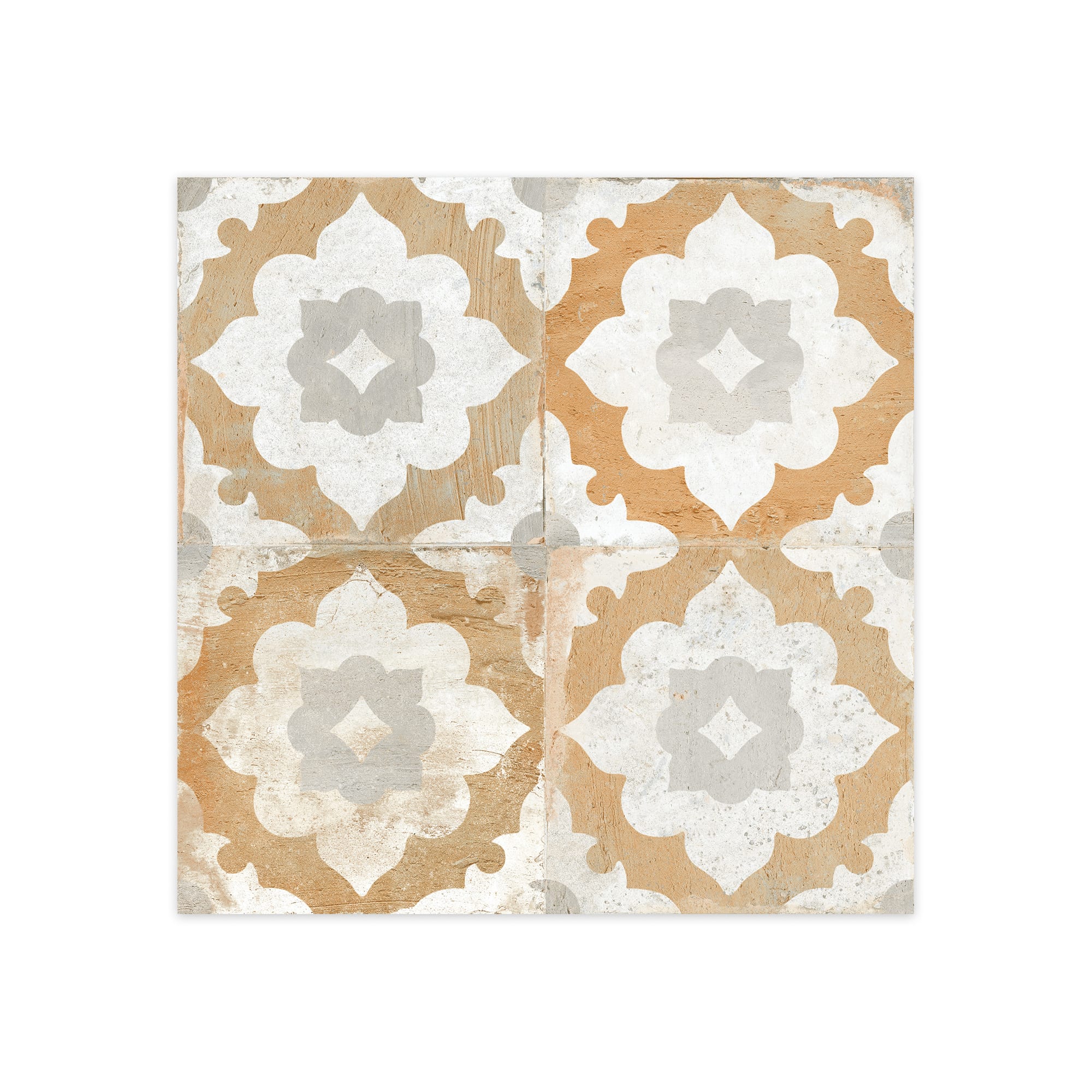 Carrelage Vintage effet Carreau ciment Jaune Ravenna 45x45x0,95 cm Rosaria - Sol et mur intérieur