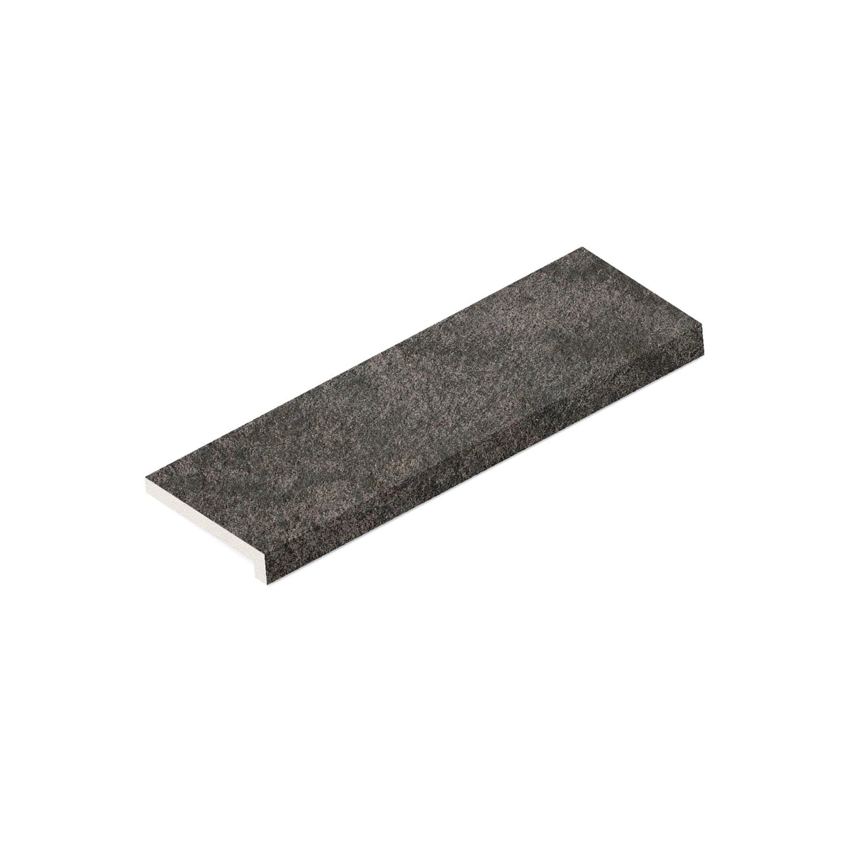 Margelle de piscine effet Pierre Quartzite Gris Argile 60x20x2 cm Bord Droit avec retombée Teravio