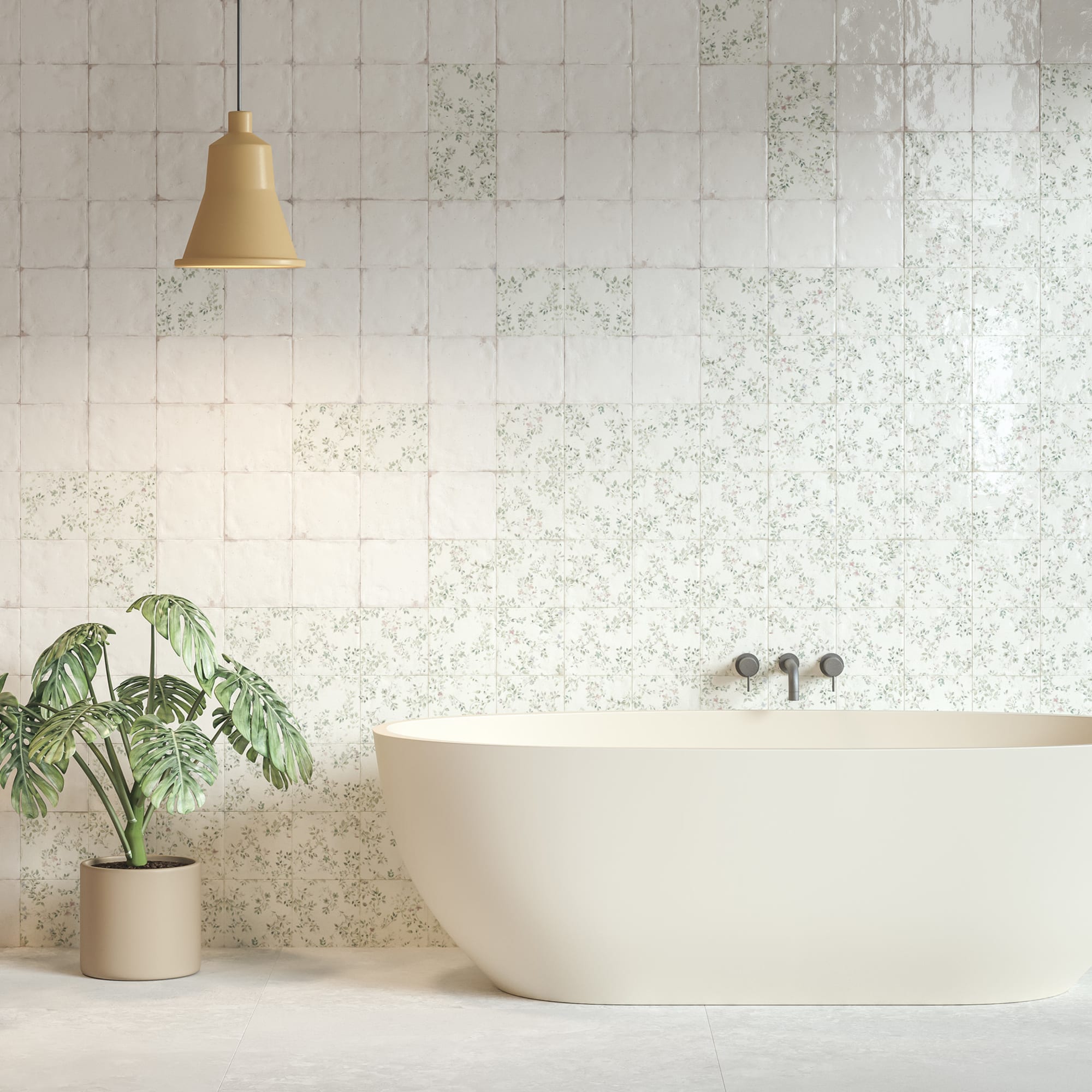 Carrelage Orselia 14,8x14,8x0,77 cm Zirel - Mur intérieur