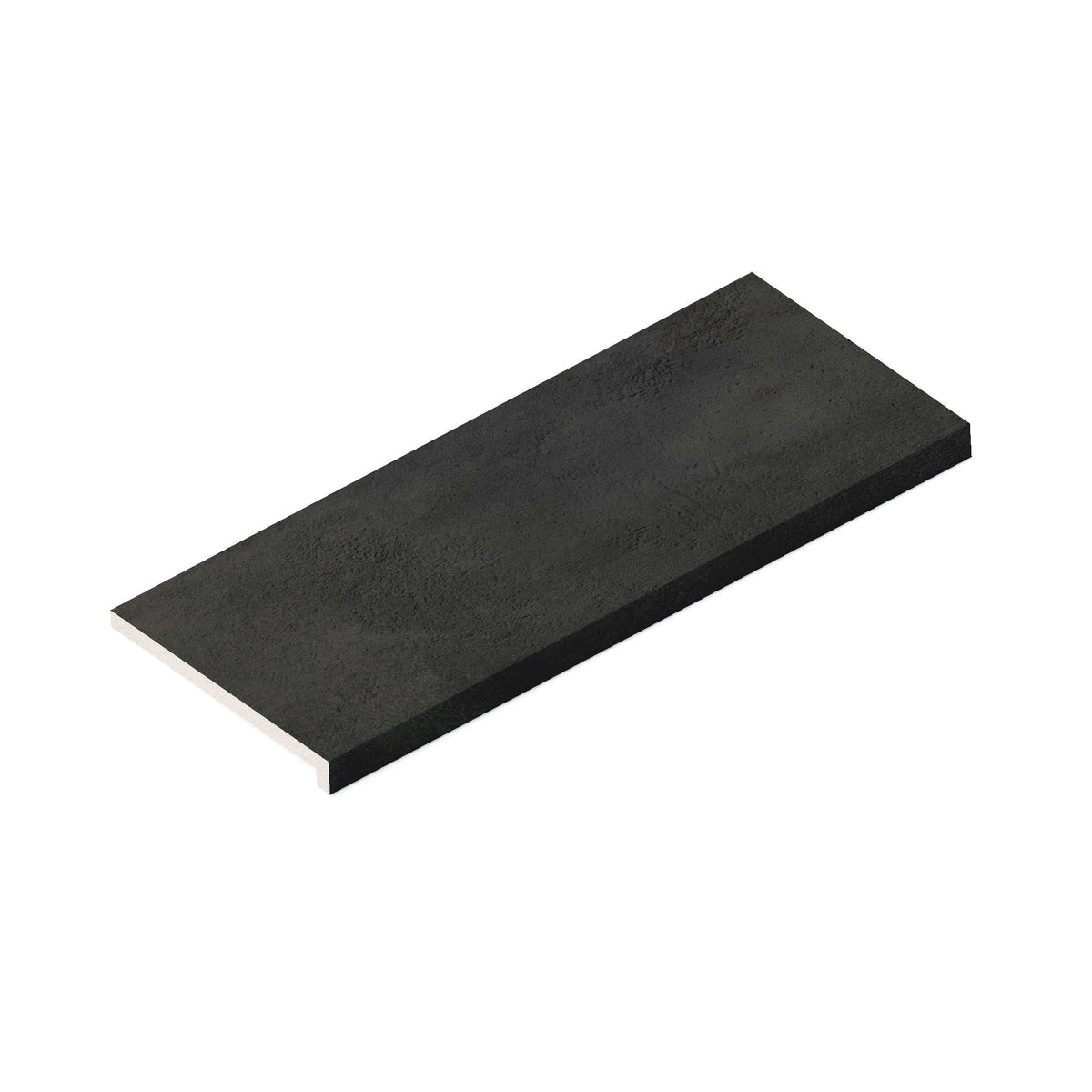Margelle de piscine effet Béton Gris Nuit 80x33x2 cm Bord Droit avec retombée Gravino