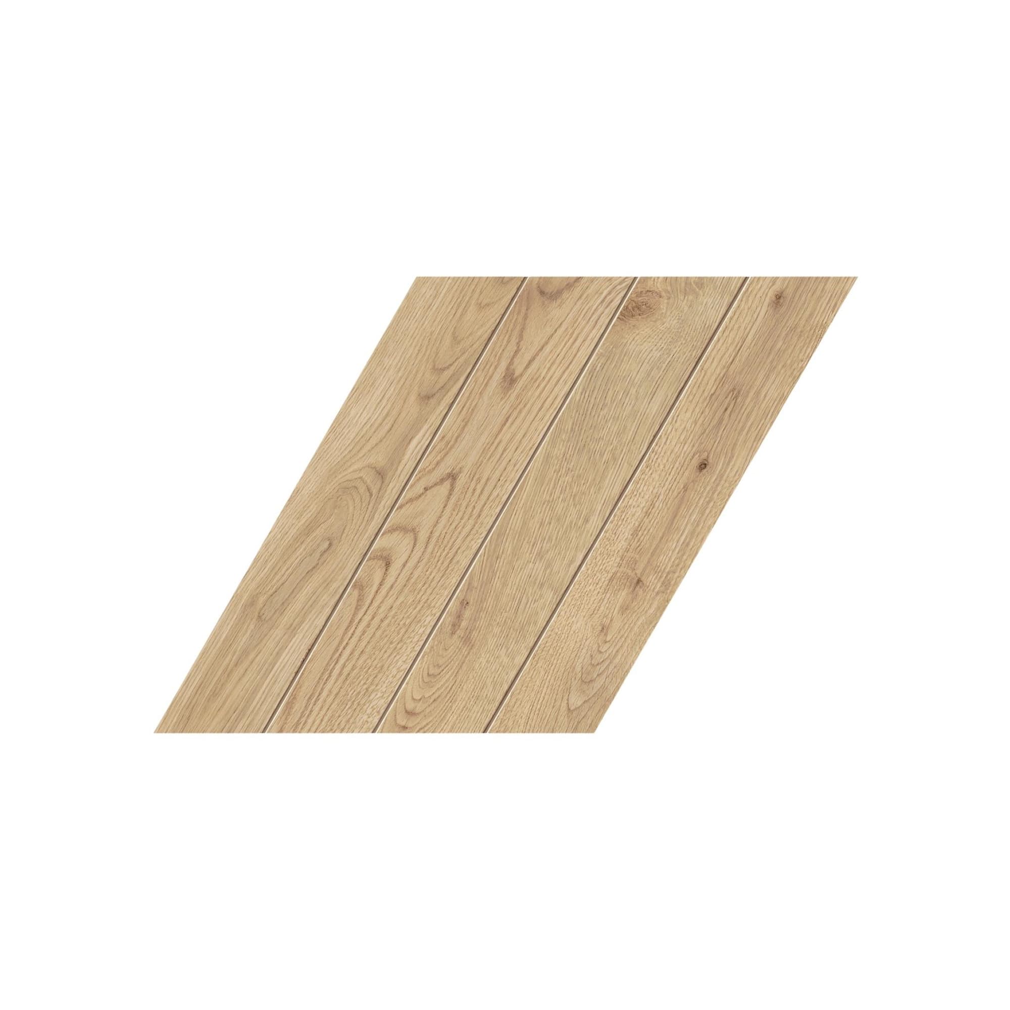 Carrelage effet Parquet Bois Chêne Ivoire Chevron Pointe de Hongrie 45x32,5x0,95 cm Mat Bravino - Sol et mur intérieur