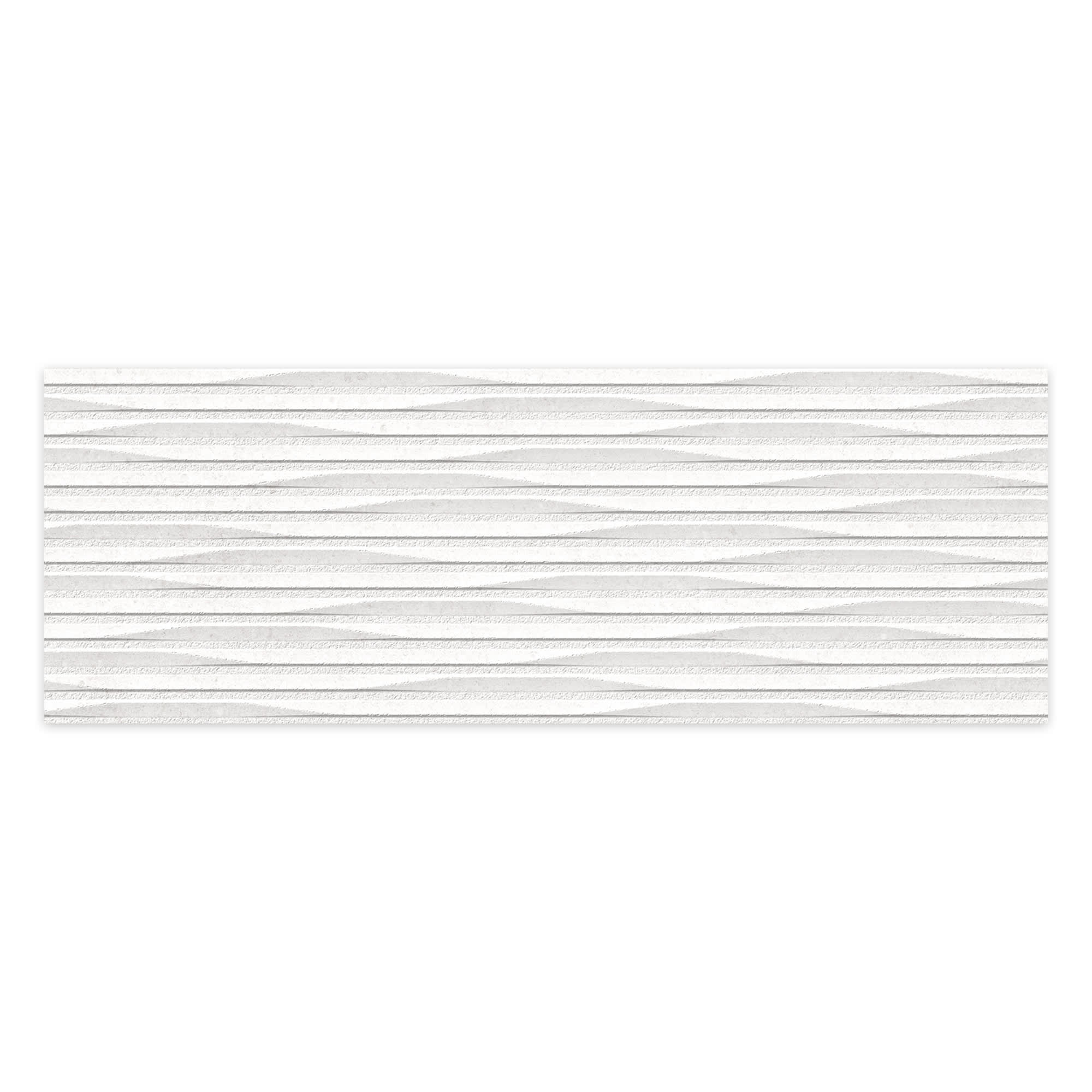 Carrelage effet Pierre 3D Blanc Glace Linea 100x33,3x0,98 cm Orvigny - Mur intérieur