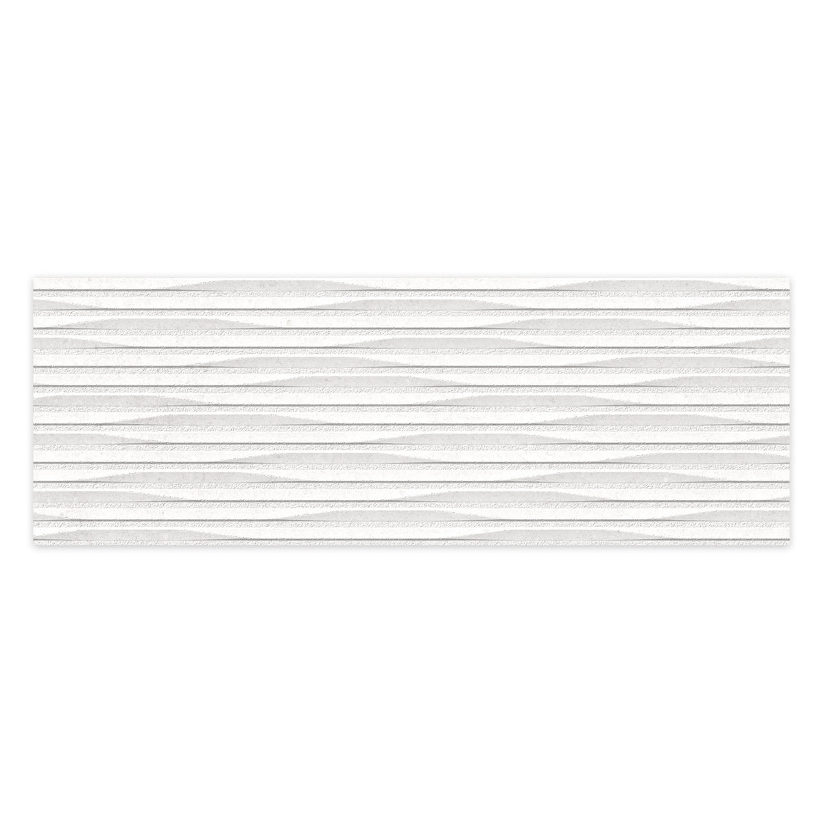 Carrelage effet Pierre 3D Blanc Glace Linea 100x33,3x0,98 cm Orvigny - Mur intérieur