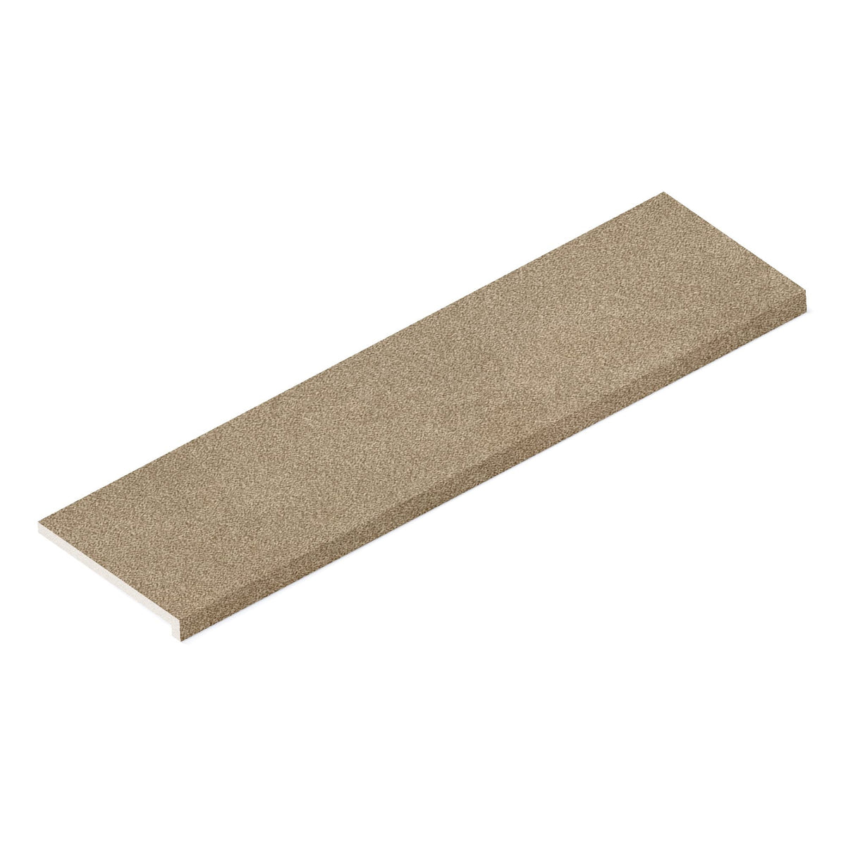 Margelle de piscine effet Béton Beige Terre 120x33x2 cm Bord Droit avec retombée Vetrano