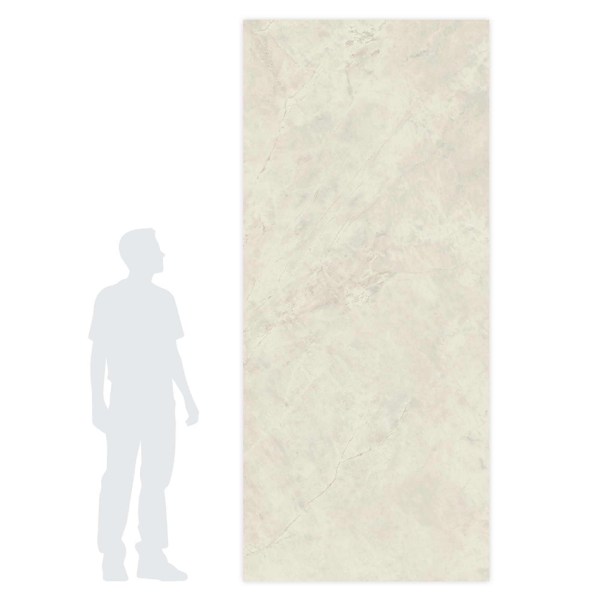 Carrelage effet Marbre Gris Luna 278x120x0,6 cm Silk Montira - Mur intérieur