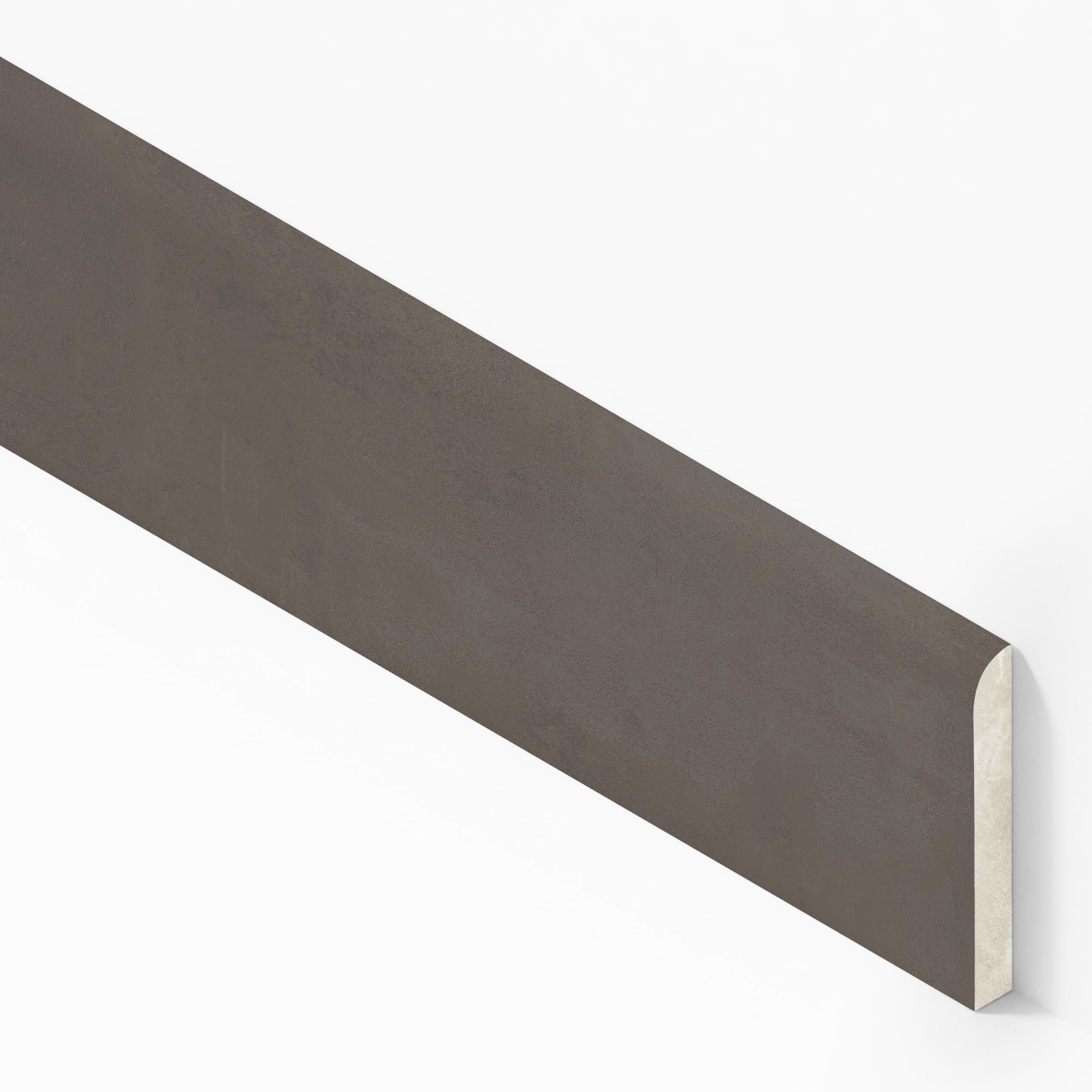 Plinthe carrelage effet Béton Brun Cuir 60x7,2 cm Mat Vetrano