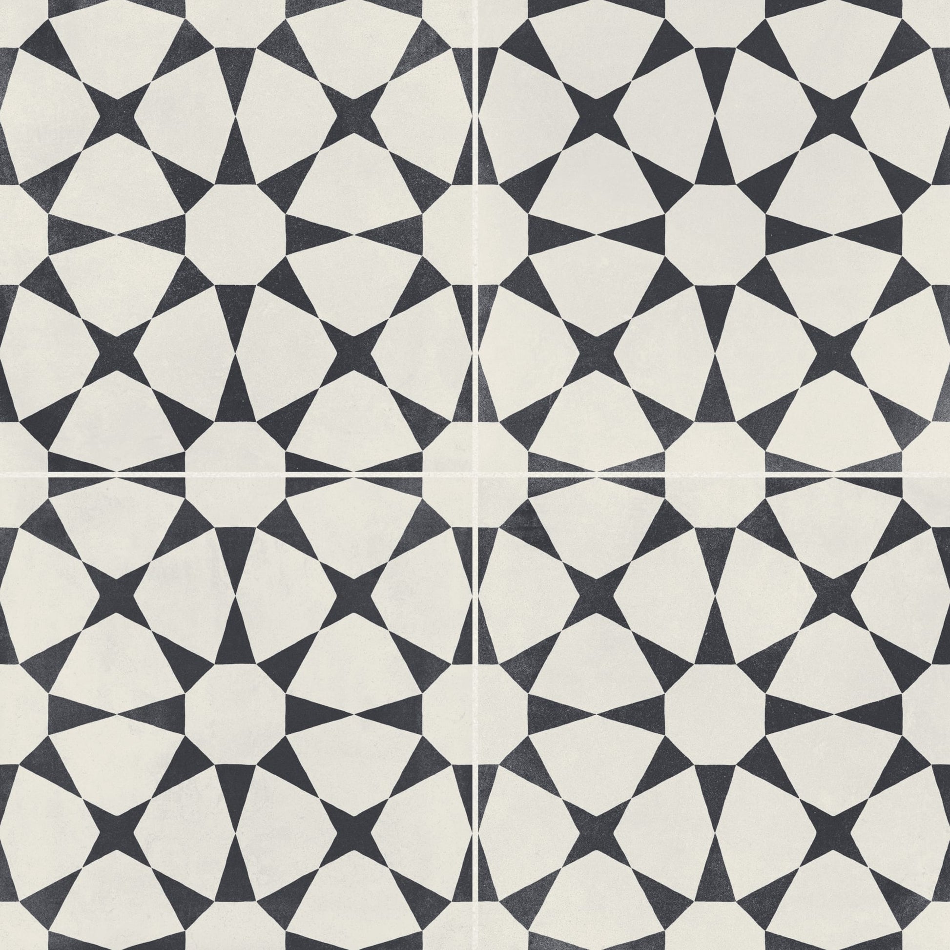Carrelage effet Carreau ciment Axelis Noir 22,3x22,3x0,9 cm Torilys - Sol et mur intérieur