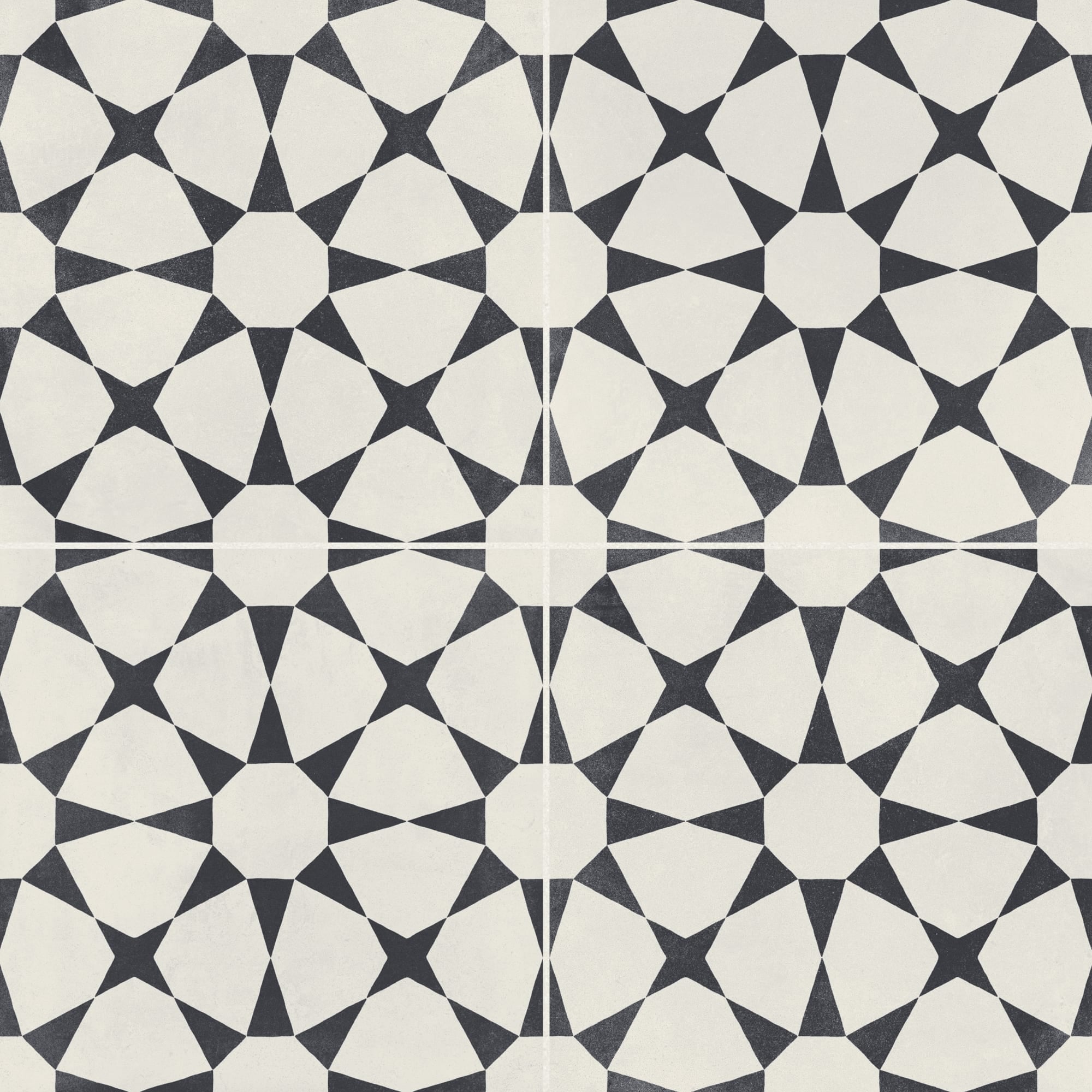 Carrelage effet Carreau ciment Axelis Noir 22,3x22,3x0,9 cm Torilys - Sol et mur intérieur