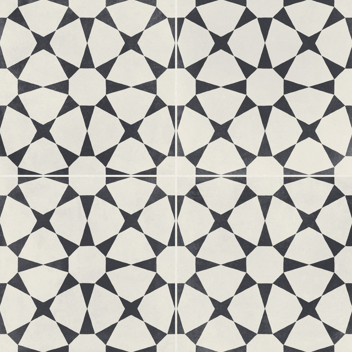 Carrelage effet Carreau ciment Axelis Noir 22,3x22,3x0,9 cm Torilys - Sol et mur intérieur