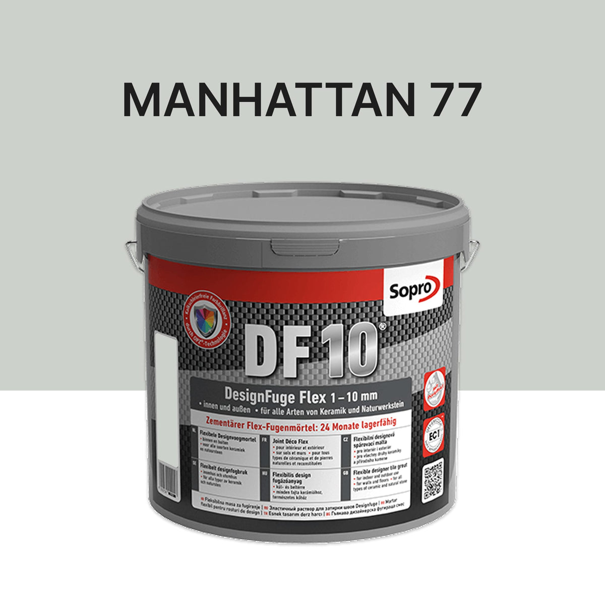Joint carrelage salle de bains - 1 à 10 mm - Manhattan 77 - Sopro DF 10 - 5 kg