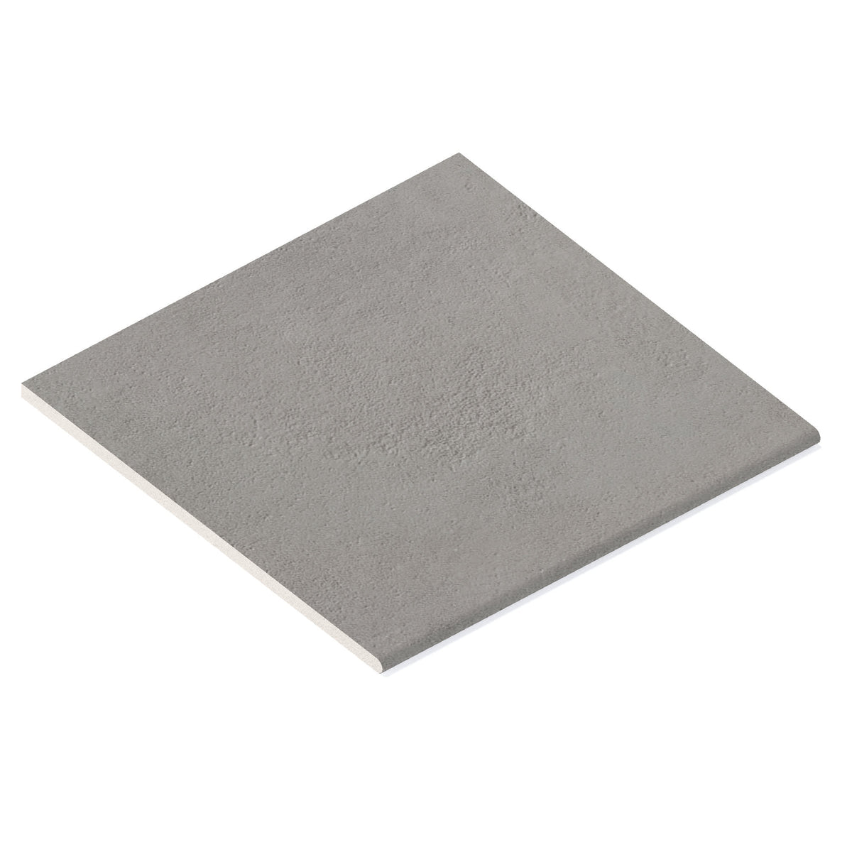 Margelle de piscine effet Béton Gris Cendré 60x60x2 cm Bord 1/2 Rond Gravino