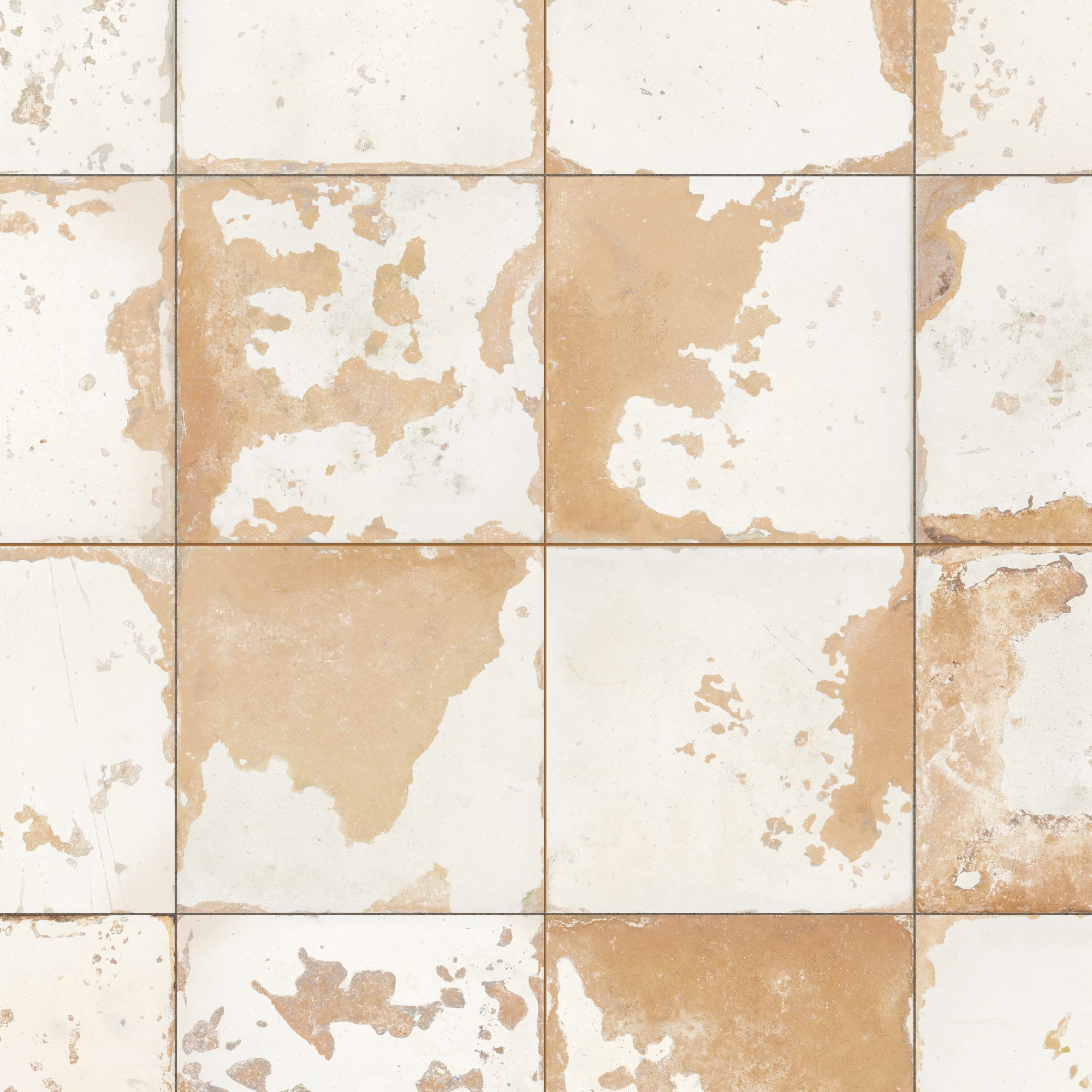 Carrelage Vintage Blanc 45x45x0,95 cm Solvera - Sol et mur intérieur