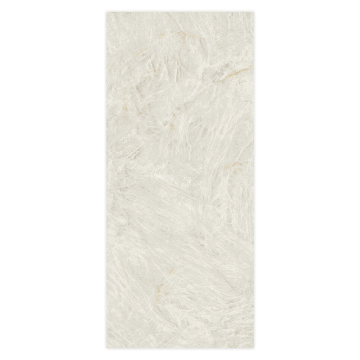 Carrelage effet Marbre Blanc Opale 278x120x0,6 cm Brillant Florenza - Mur intérieur