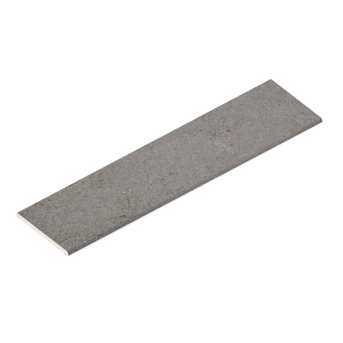 Couvertine effet Pierre Calcaire Gris Fumé 120x30x2 cm Bord 1/2 Rond Double Larmier Domella