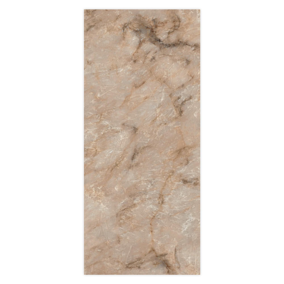 Carrelage effet Marbre Rose Sand 278x120x0,6 cm Brillant Sorvella - Mur intérieur