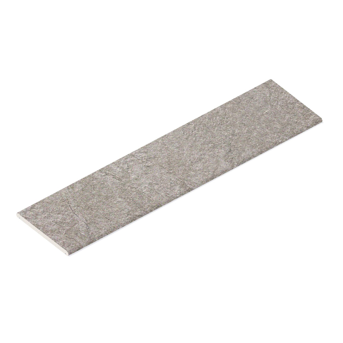 Couvertine effet Pierre Quartzite Gris Silver 120x30x2 cm Bord 1/2 Rond Double Larmier Teravio