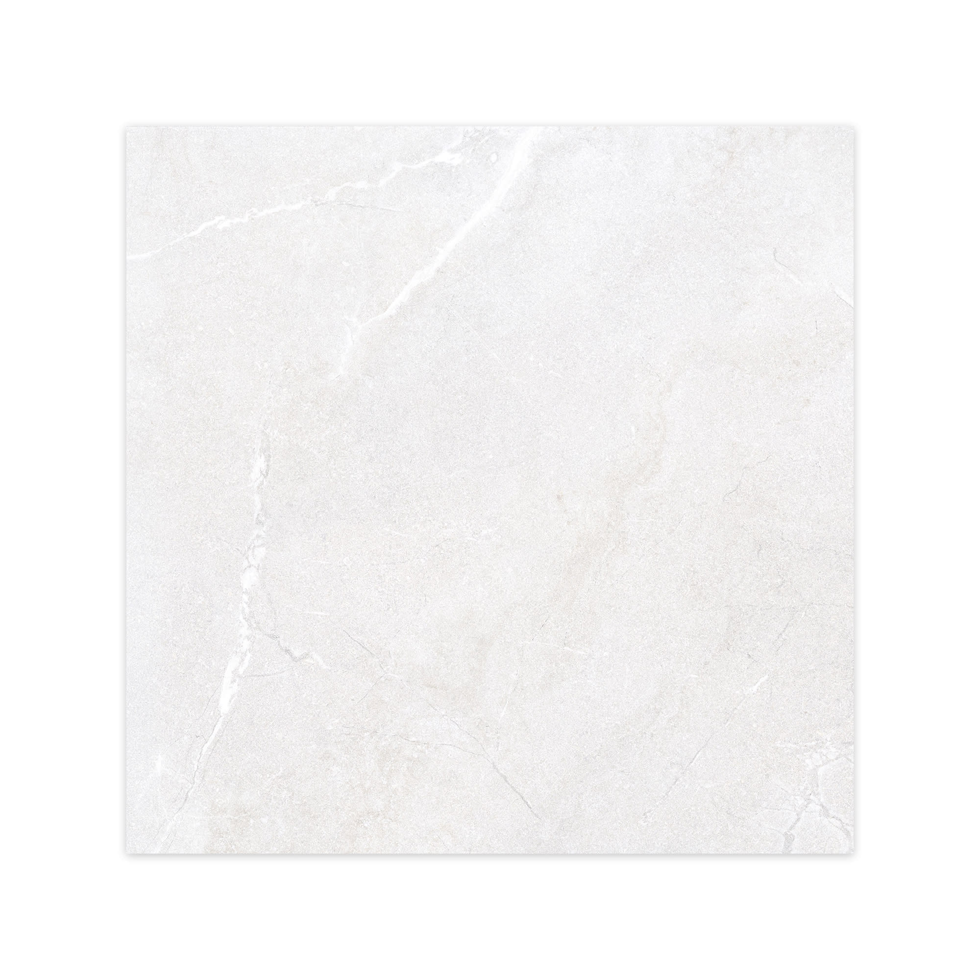 Carrelage effet Pierre Blanc Perle 90x90x0,9 cm In&Out Luzerio - Sol et mur intérieur et Sol extérieur