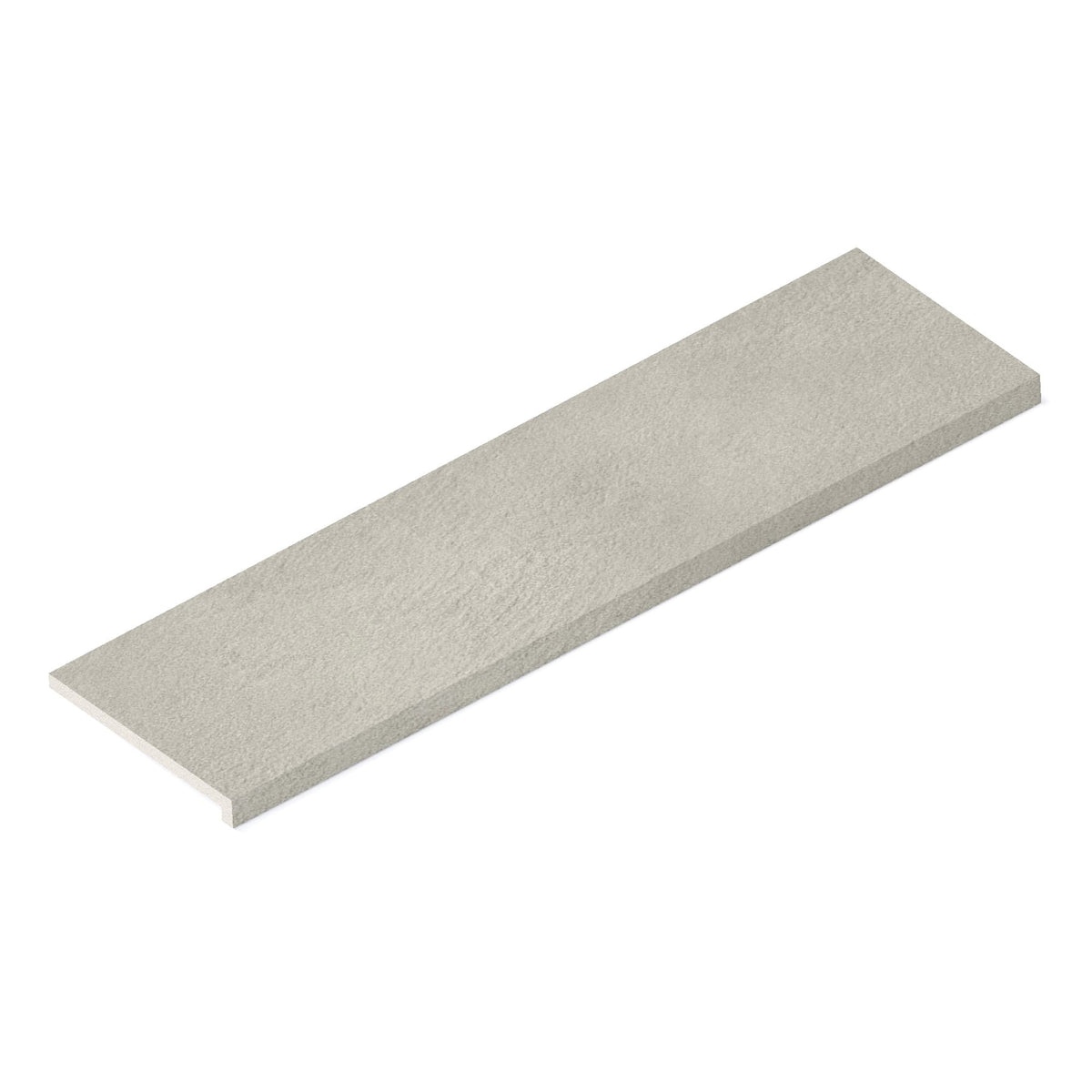 Margelle de piscine effet Béton Gris Argile 120x33x2 cm Bord Droit avec retombée Stavira