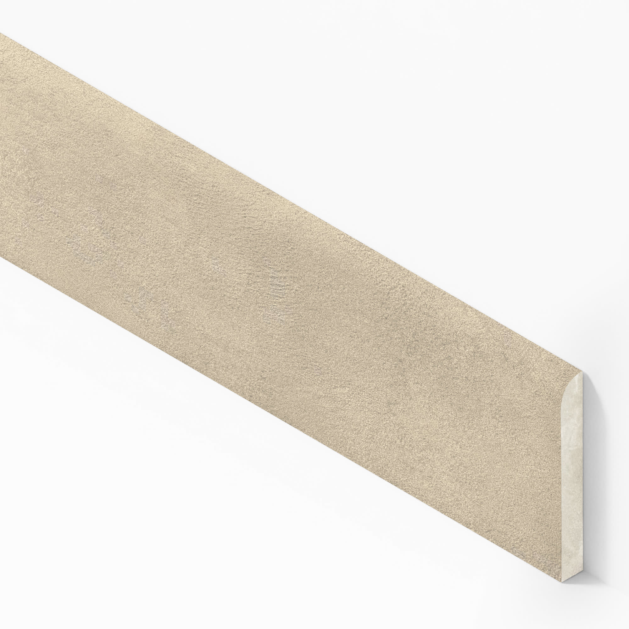 Plinthe carrelage effet Béton Gris Sable 80x7,2 cm Mat Stavira