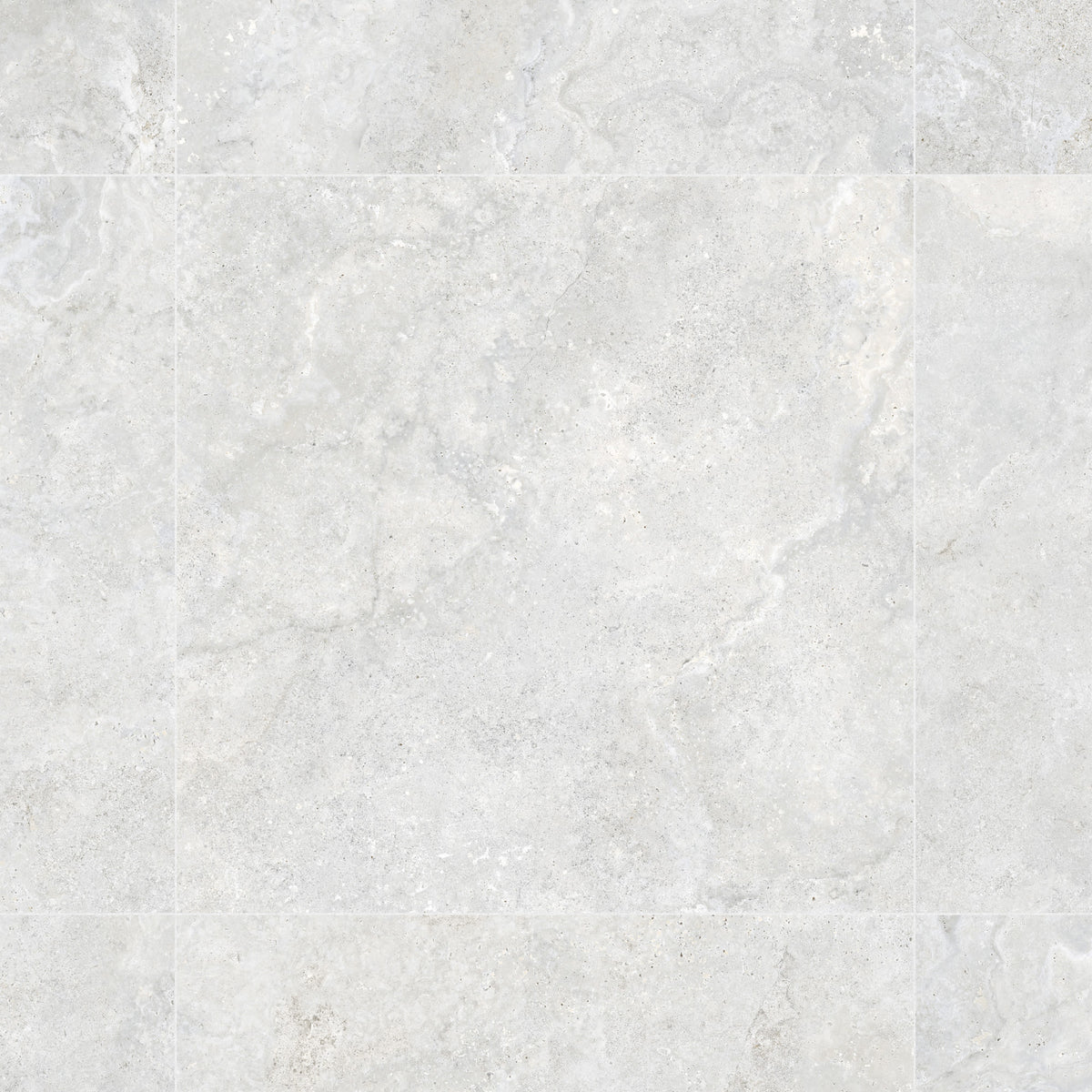 Carrelage effet Travertin Gris Clair 90x90x0,9 cm In&Out Castorel - Sol et mur intérieur et Sol extérieur