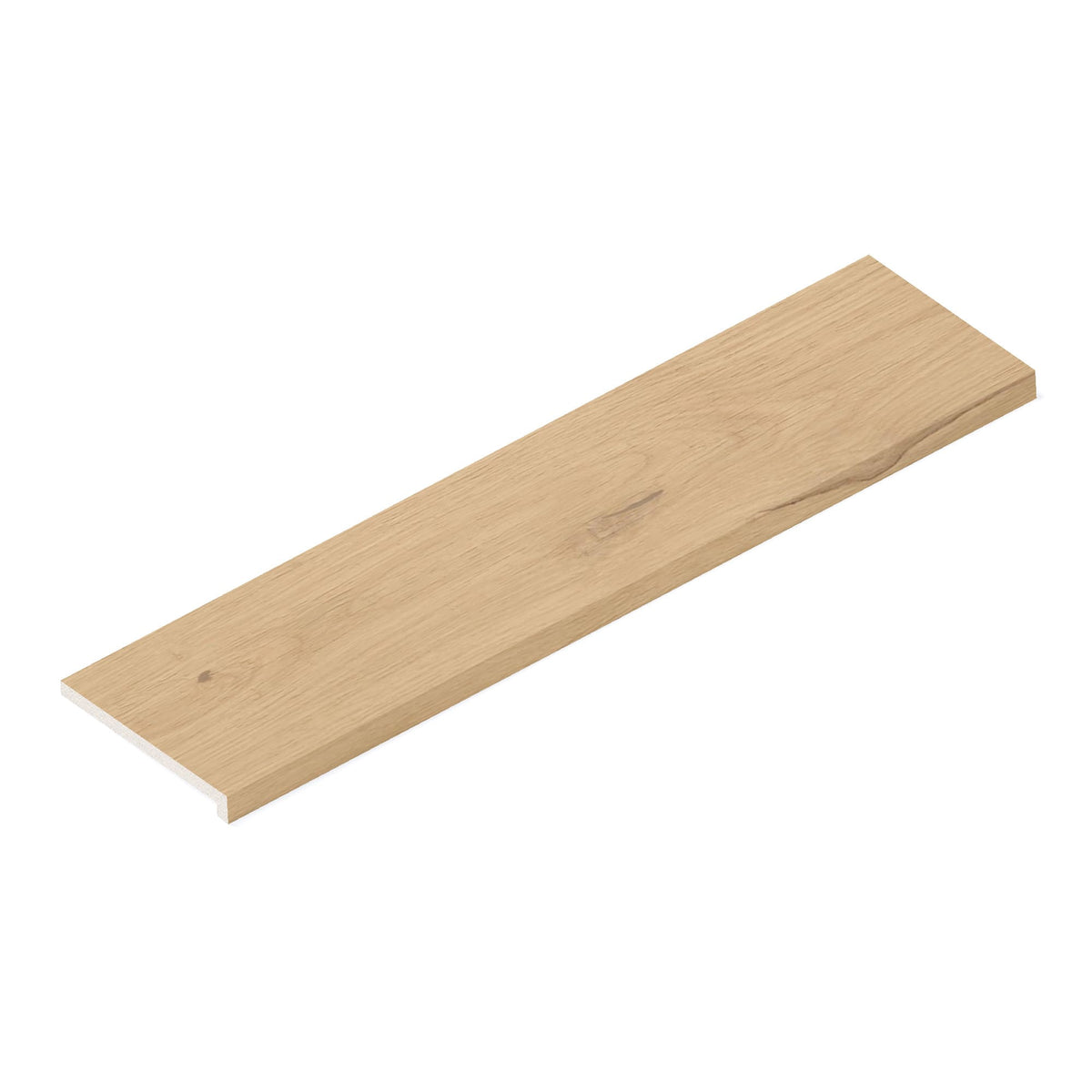 Margelle de piscine effet Bois Chêne Luce 120x30x2 cm Bord Droit avec retombée Cedrano