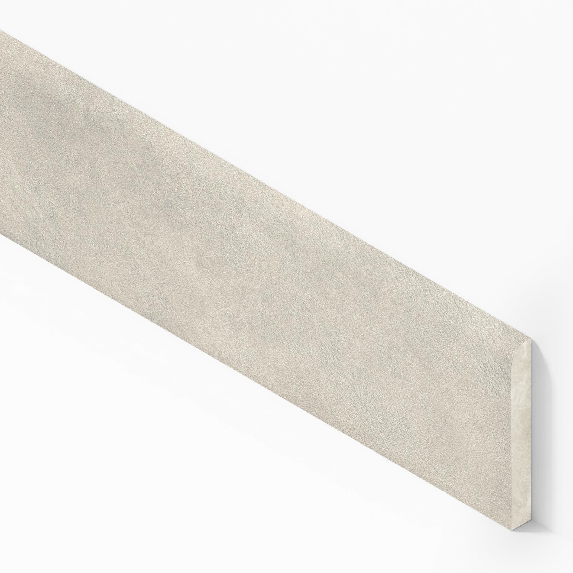 Plinthe carrelage effet Béton Gris Perle 80x7,2 cm Mat Stavira
