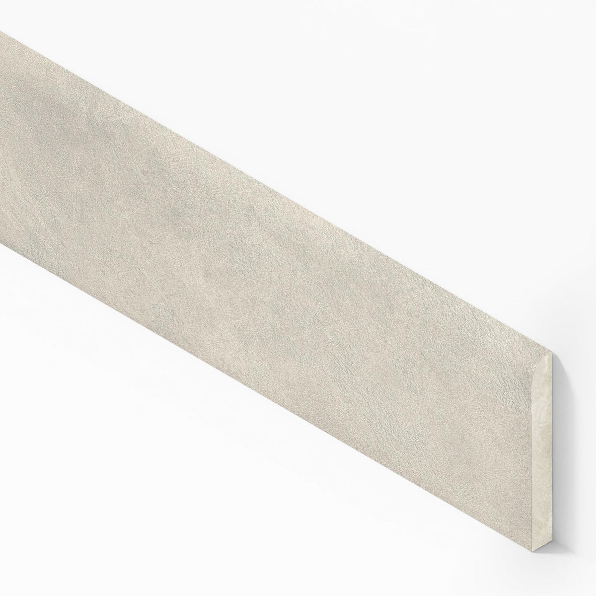 Plinthe carrelage effet Béton Gris Perle 80x7,2 cm Mat Stavira