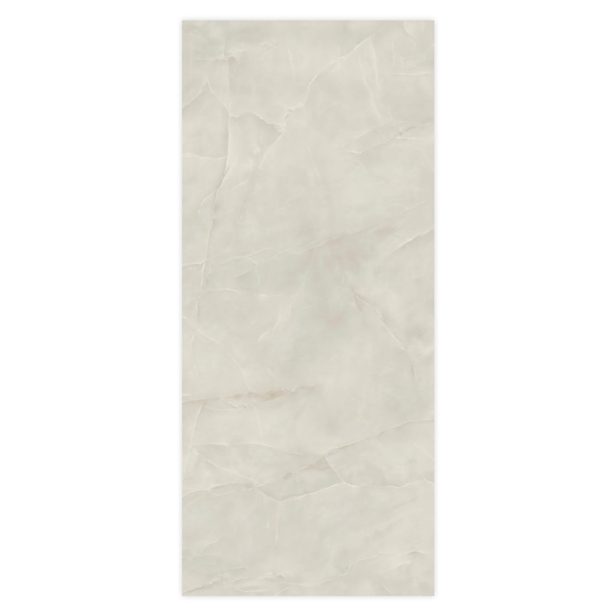 Carrelage effet Onyx Gris Nacré 278x120x0,6 cm Brillant Nerolio - Mur intérieur