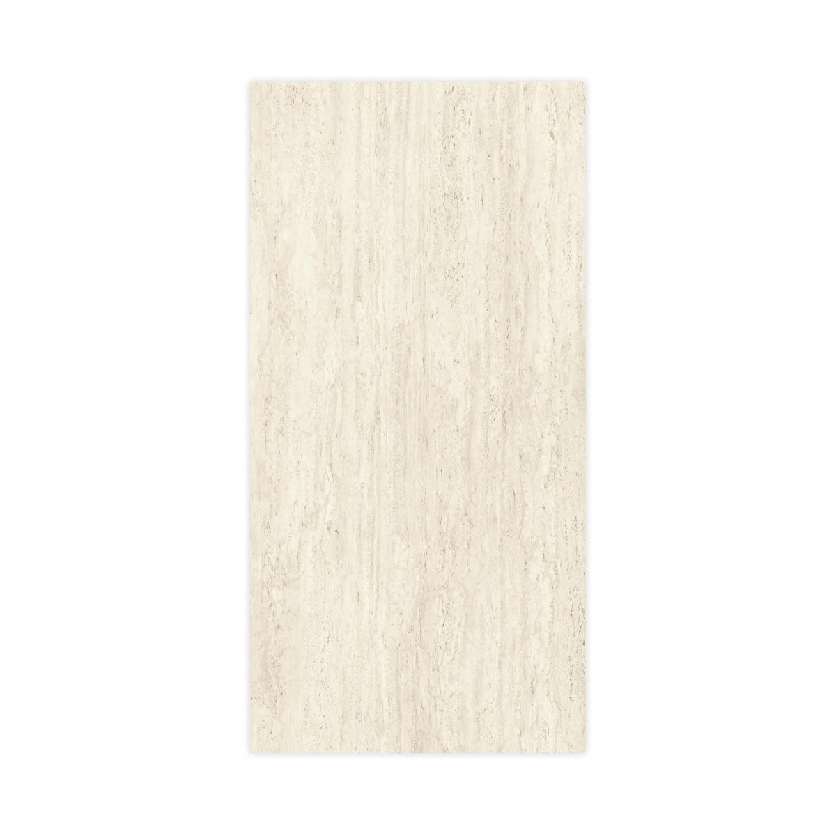 Carrelage effet Travertin Blanc Vein Cut 240x120x0,9 cm Mat Neravio - Mur intérieur