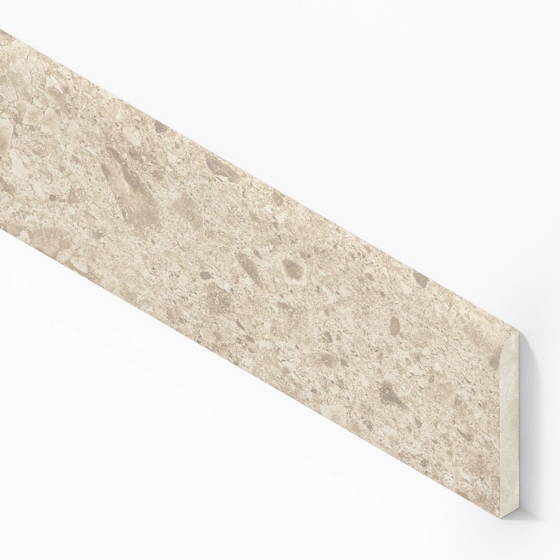 Plinthe carrelage effet Pierre Ceppo di Gré Beige 120x7,2 cm Mat Massira