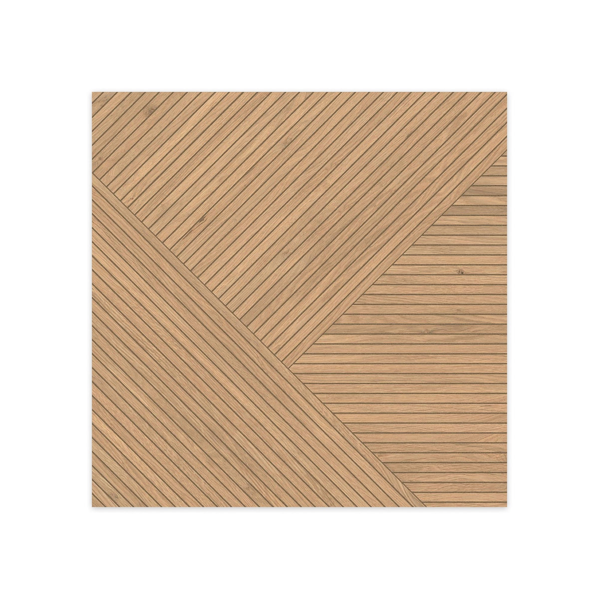 Carrelage effet Parquet Bois Chêne Rovere Grafico 60x60x0,9 cm Mat Cedrano - Sol et mur intérieur