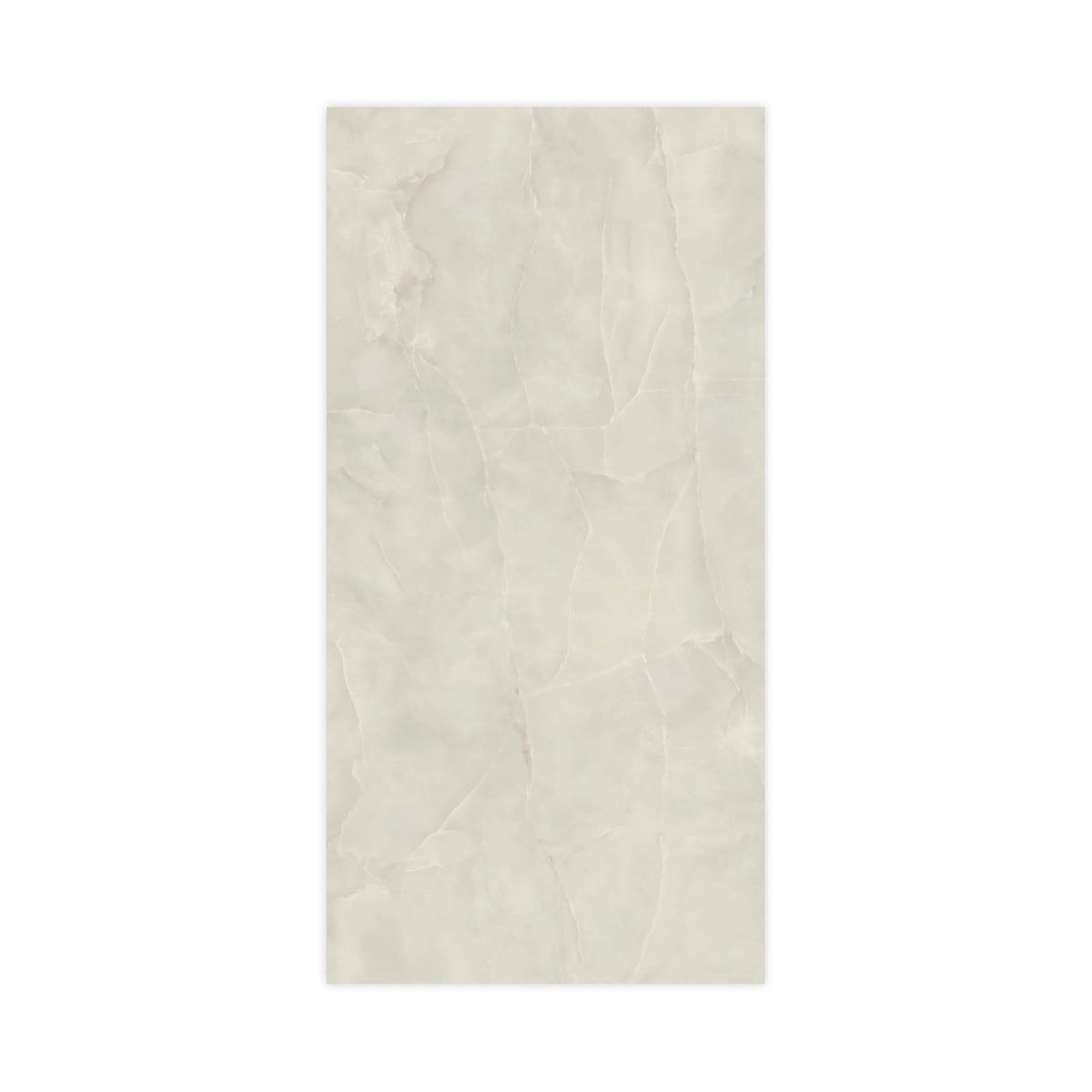 Carrelage effet Onyx Gris Nacré 240x120x0,9 cm Brillant Nerolio - Mur intérieur