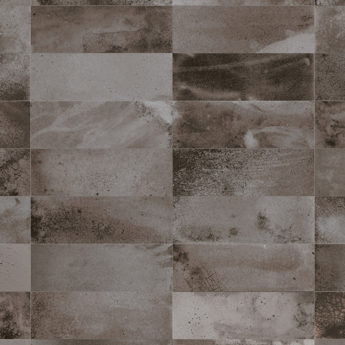 Carrelage Vintage effet Zellige Noir 40x20x1,03 cm Patrina - Mur intérieur