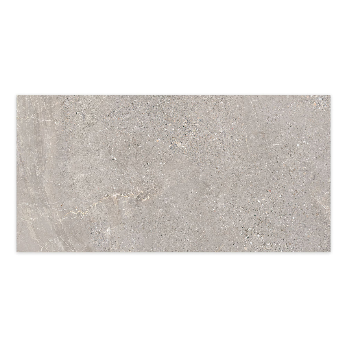 Carrelage effet Pierre Gris Silver 100x50x2 cm Torvane - Sol extérieur