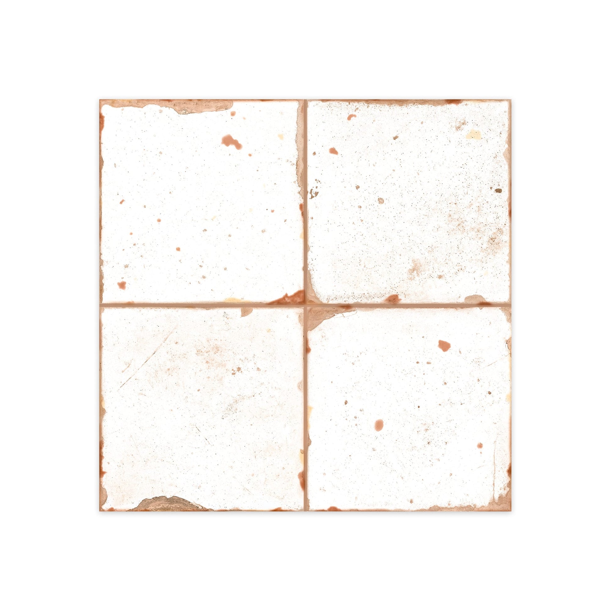 Carrelage Vintage Blanc 33x33x0,95 cm Rhodes - Sol et mur intérieur