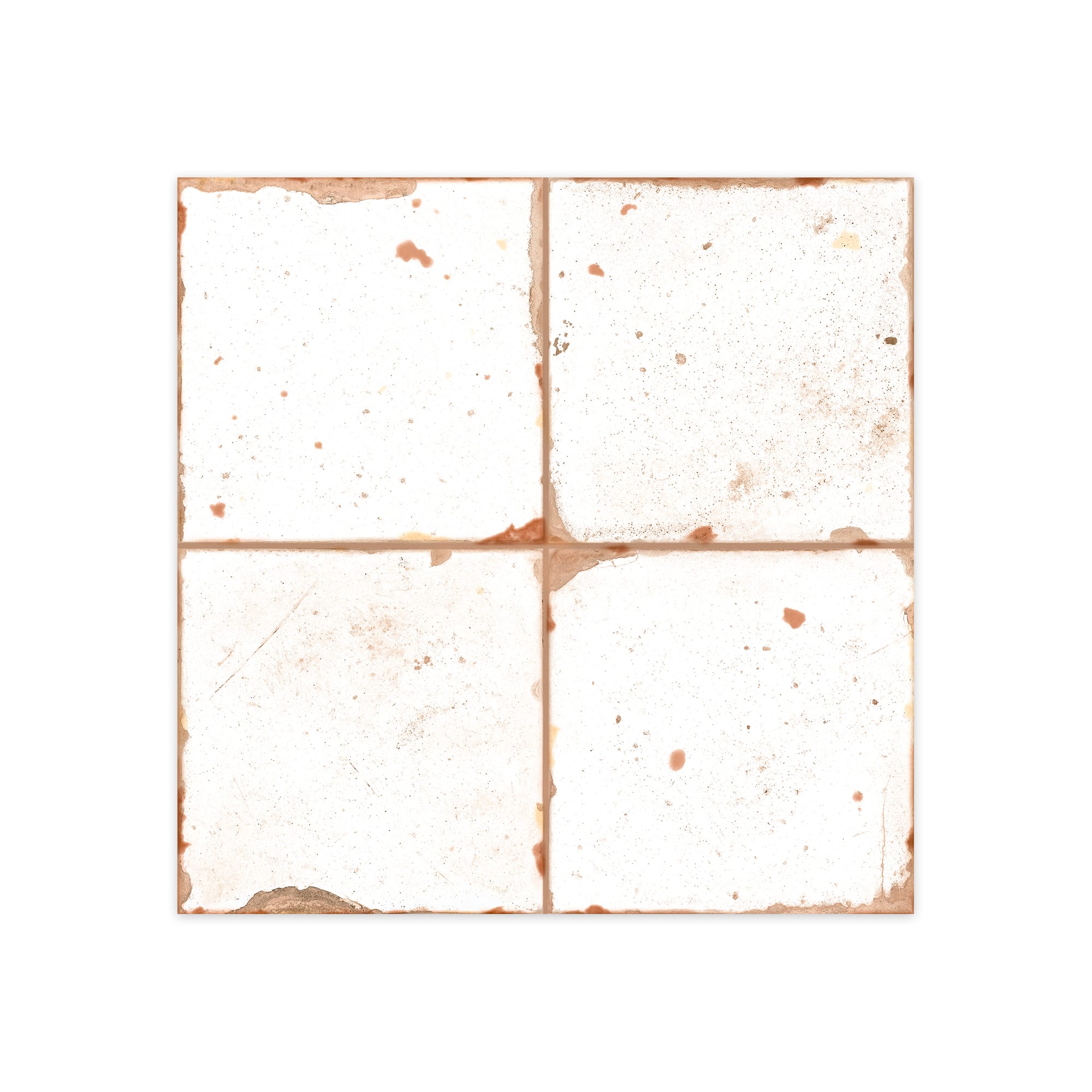 Carrelage Vintage Blanc 33x33x0,95 cm Rhodes - Sol et mur intérieur