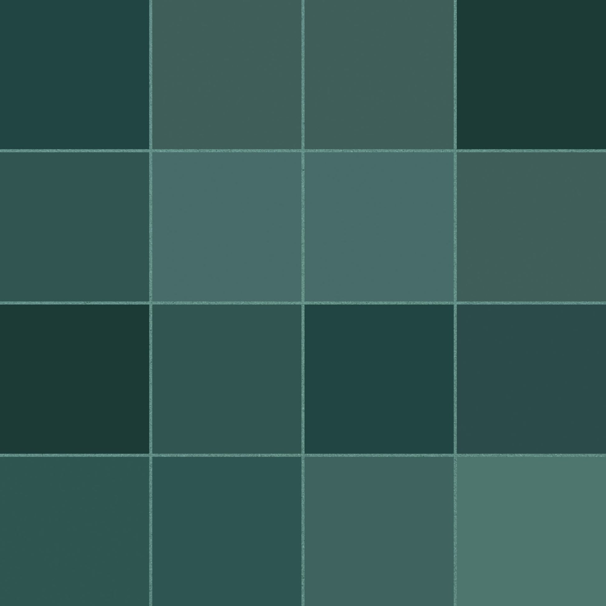 Carrelage effet Zellige Vert Profond 12,3x12,3x0,87 cm Cubriel - Sol et mur intérieur